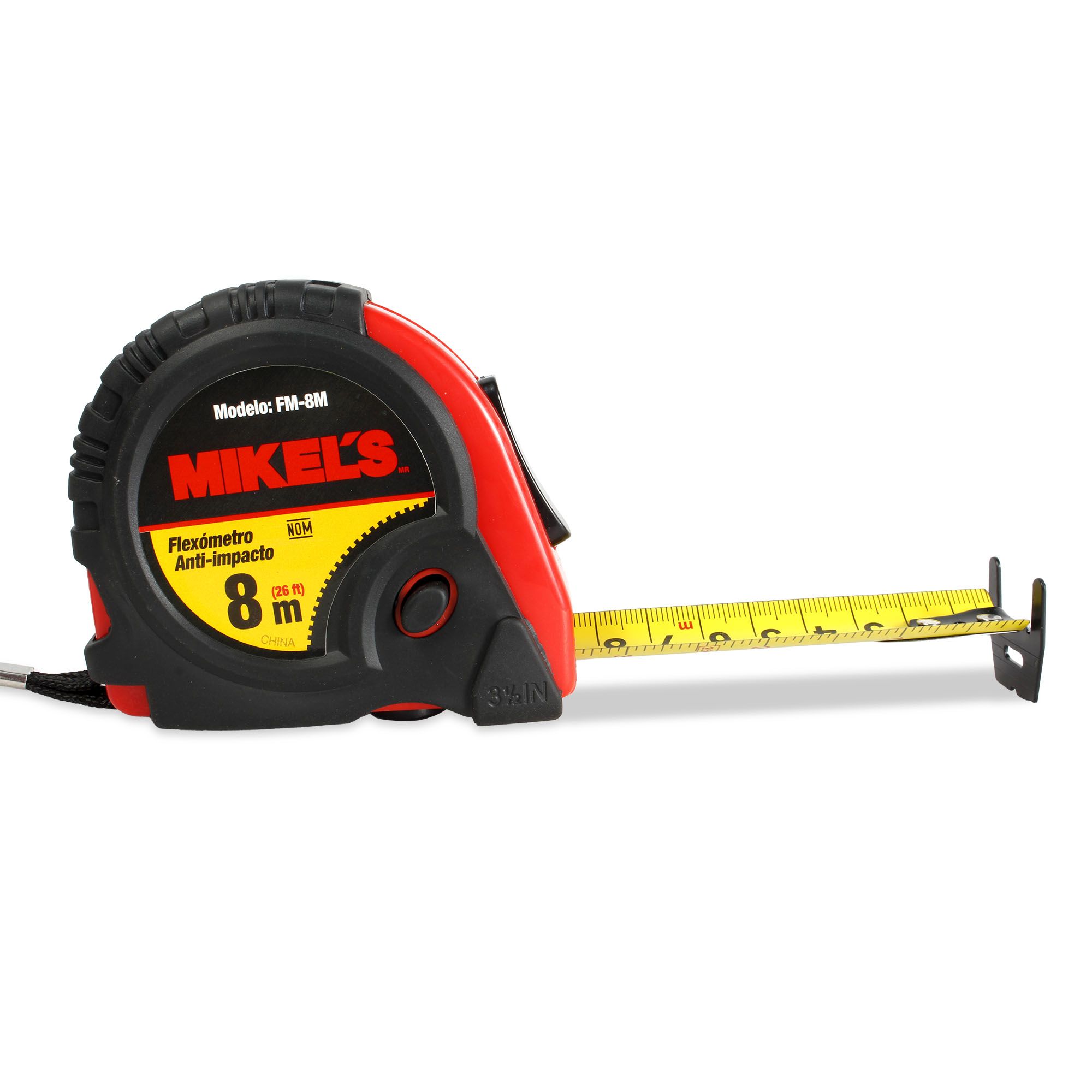 MIKELS FM-8M Flexómetro Anti-Impacto 8 mts - Imagen 2