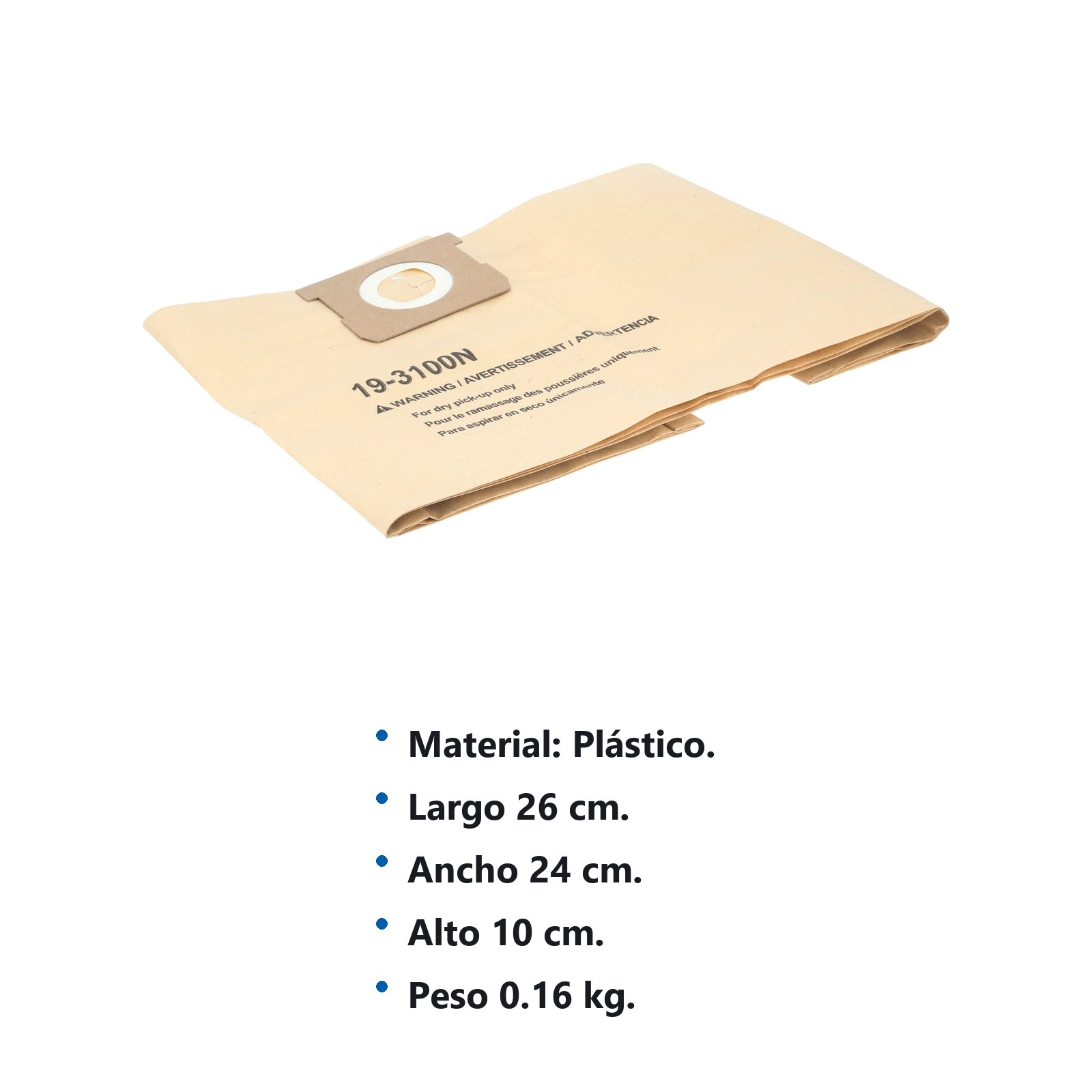 Filtro de papel para aspiradora AS606 de 6 galones Surtek - Imagen 2