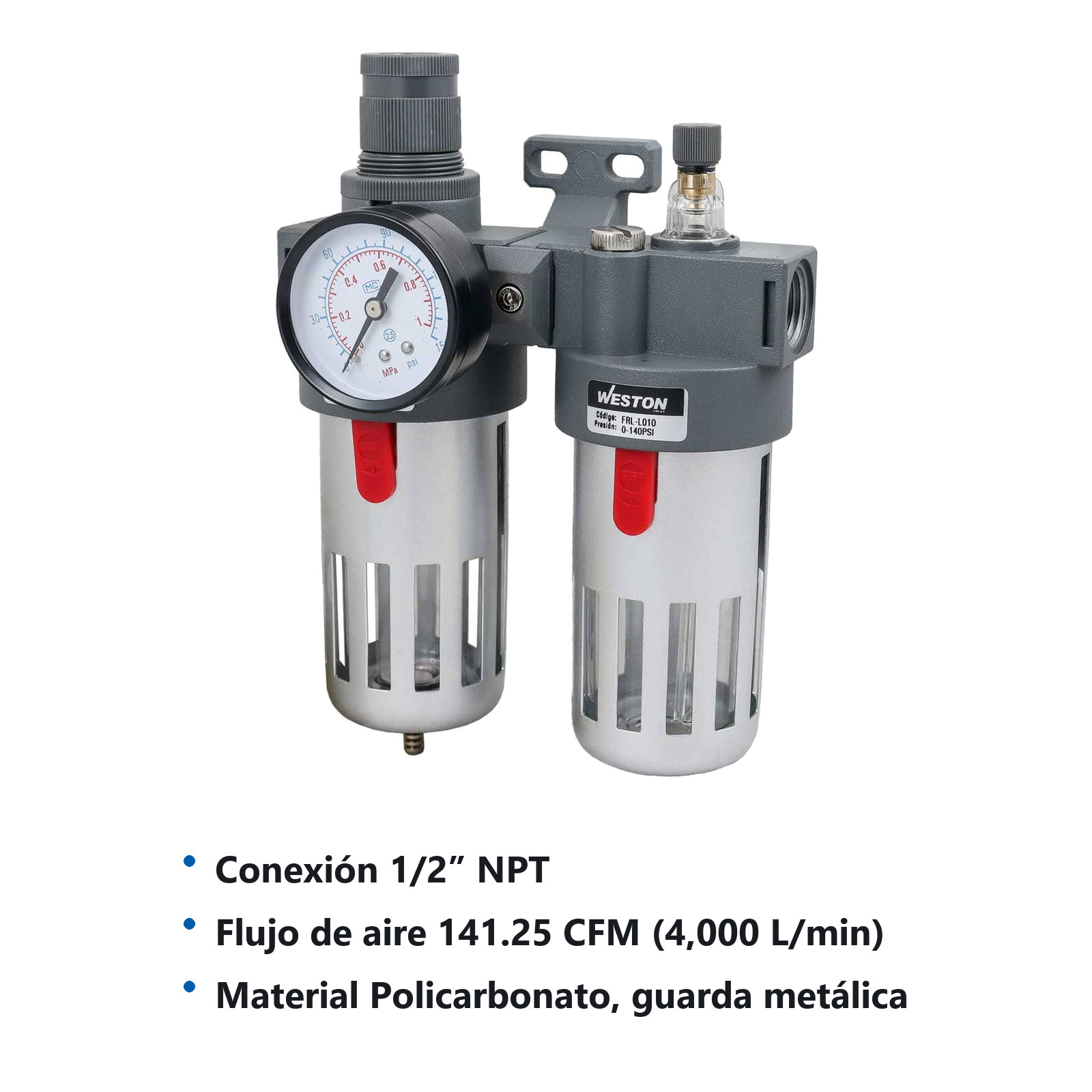 FRL (2 UNIDADES) 1/2" NPT - Imagen 3