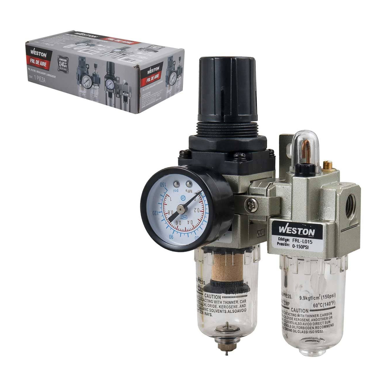 FRL Tipo SMC Weston 1/4" NPT (2 Unidades)