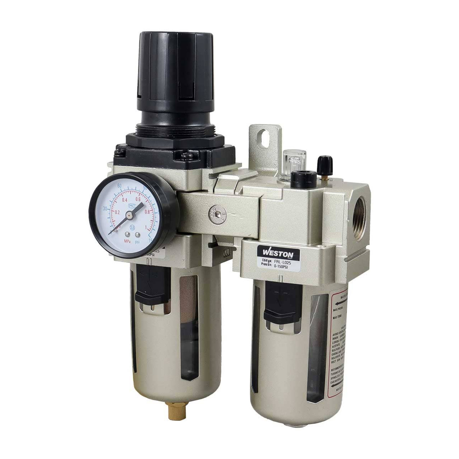FRL Tipo SMC Weston 3/4" NPT (Paquete de 2 Unidades)