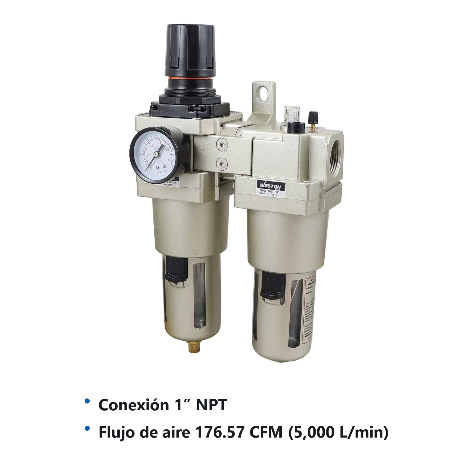 FRL TIPO SMC (2 UNIDADES) 1" NPT - Imagen 3