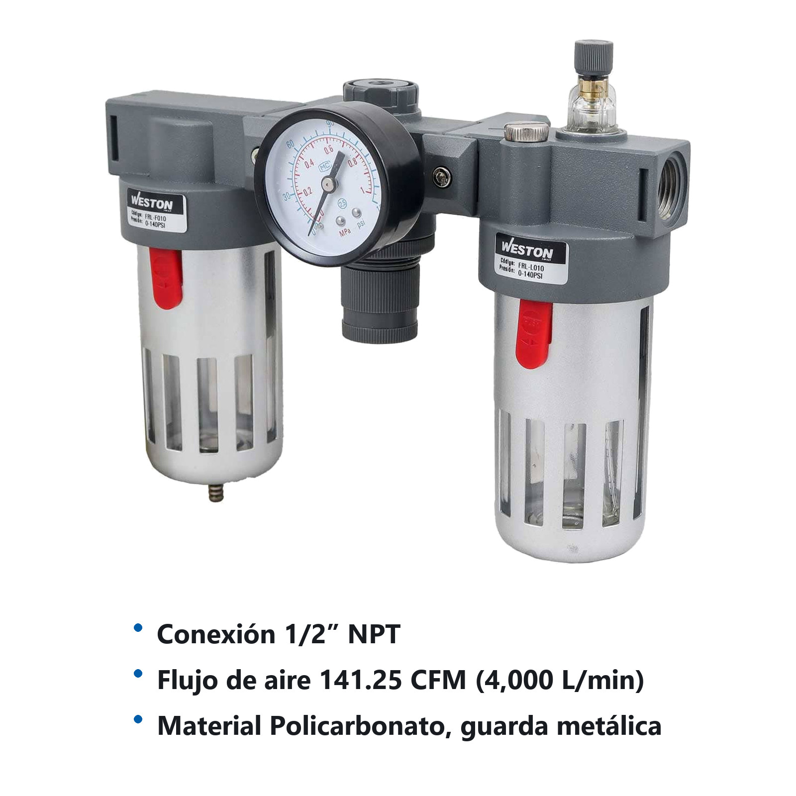 FRL (3 UNIDADES) 1/2" NPT - Imagen 3