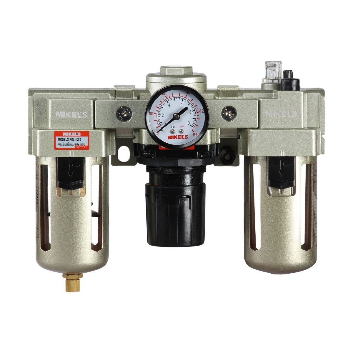 MIKELS FRL-4000 Filtro regulador y lubricador (1/2") - Imagen 2