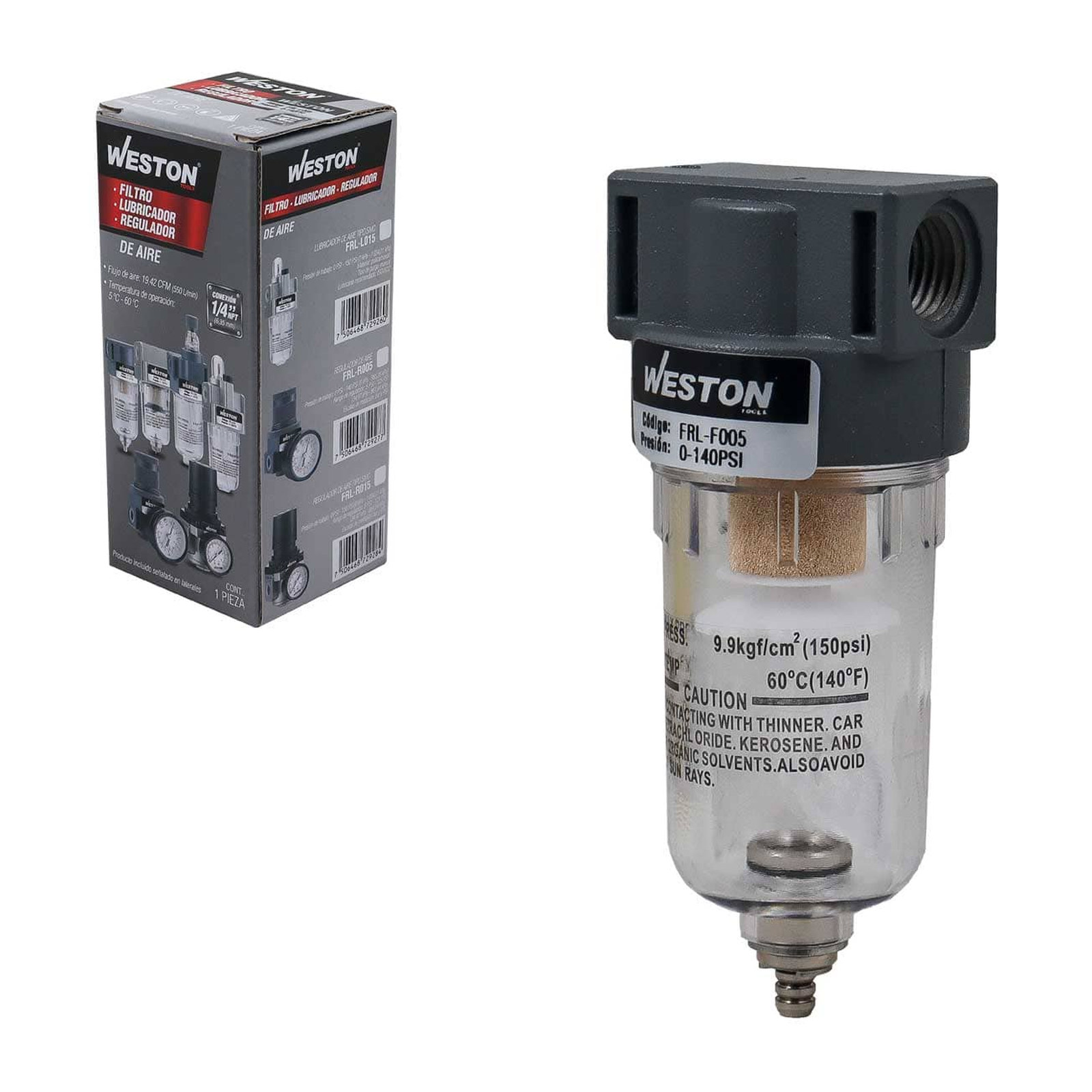 Filtro de Aire 1/4" NPT WESTON