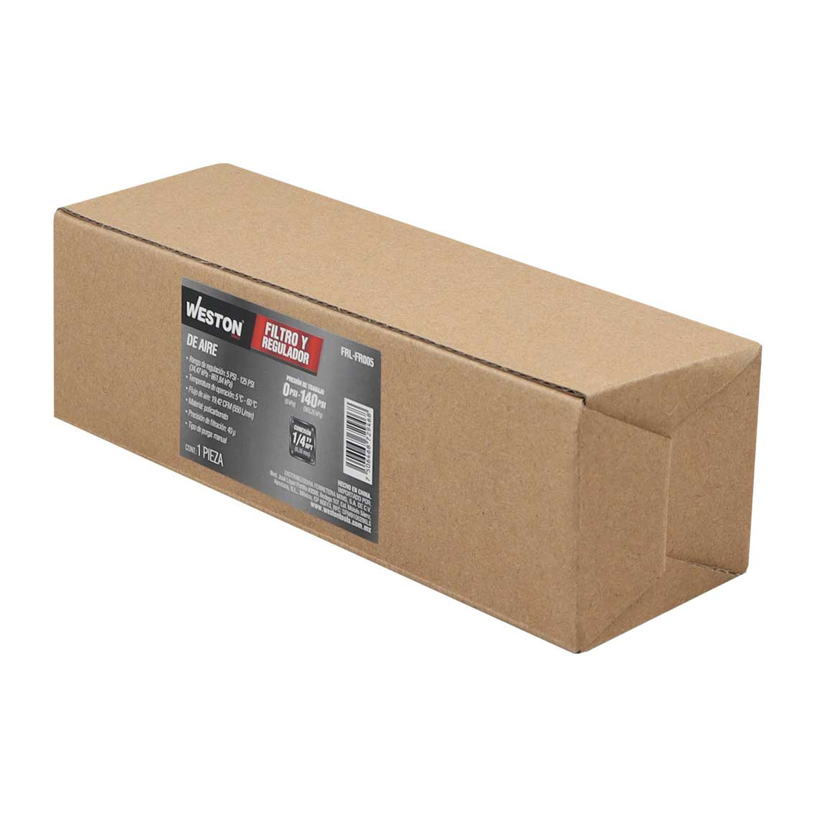FILTRO REGULADOR DE AIRE 1/4" NPT - Imagen 3