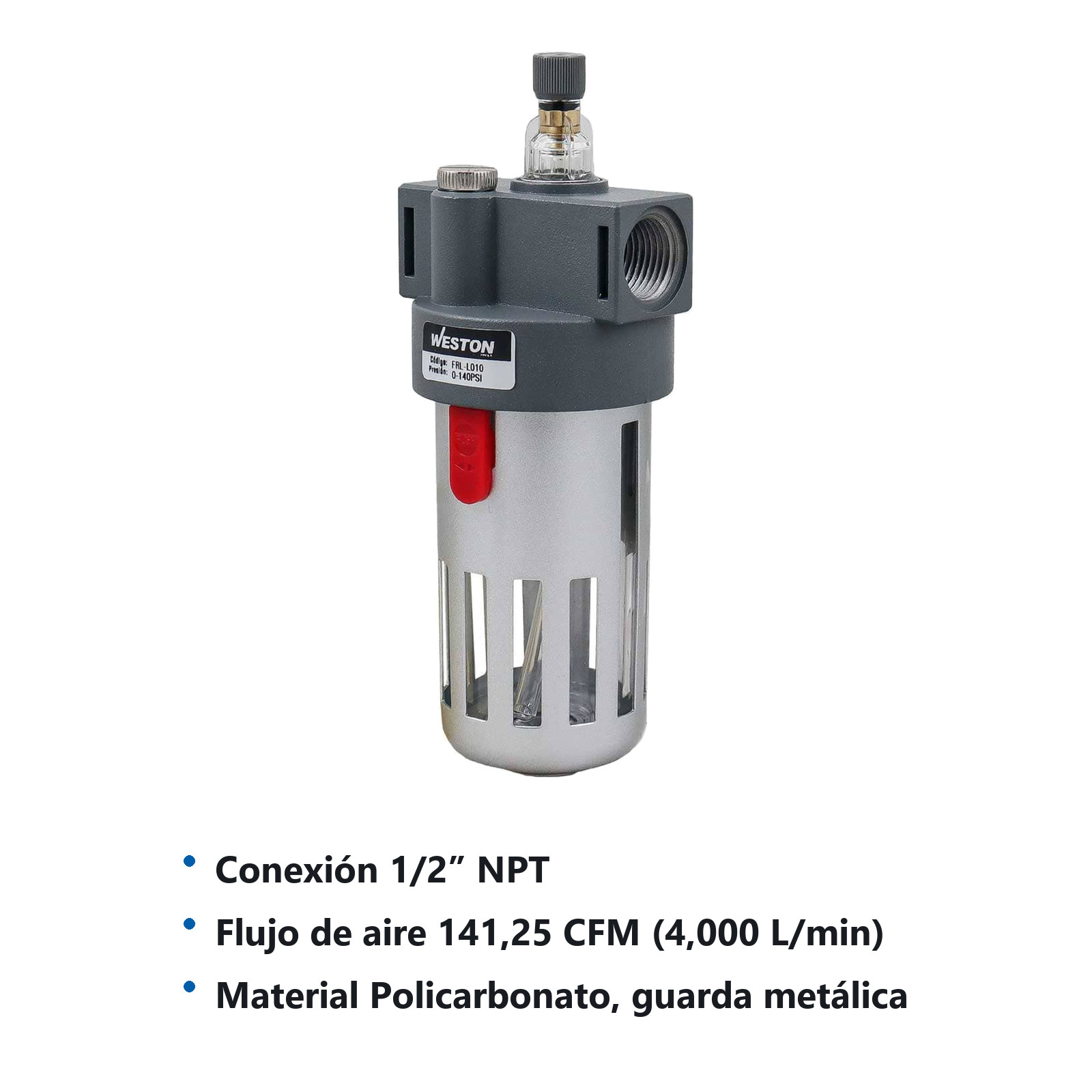 LUBRICADOR DE AIRE 1/2" NPT - Imagen 3