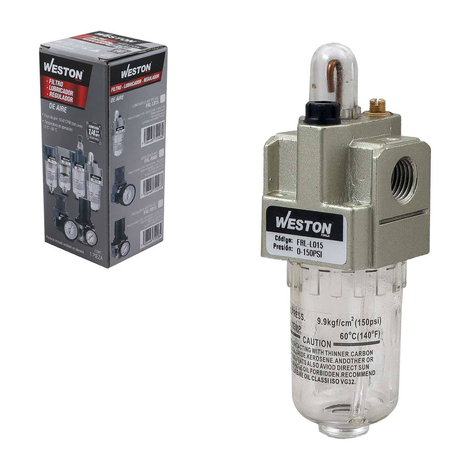 Lubricador de Aire Tipo SMC 1/4" NPT Weston