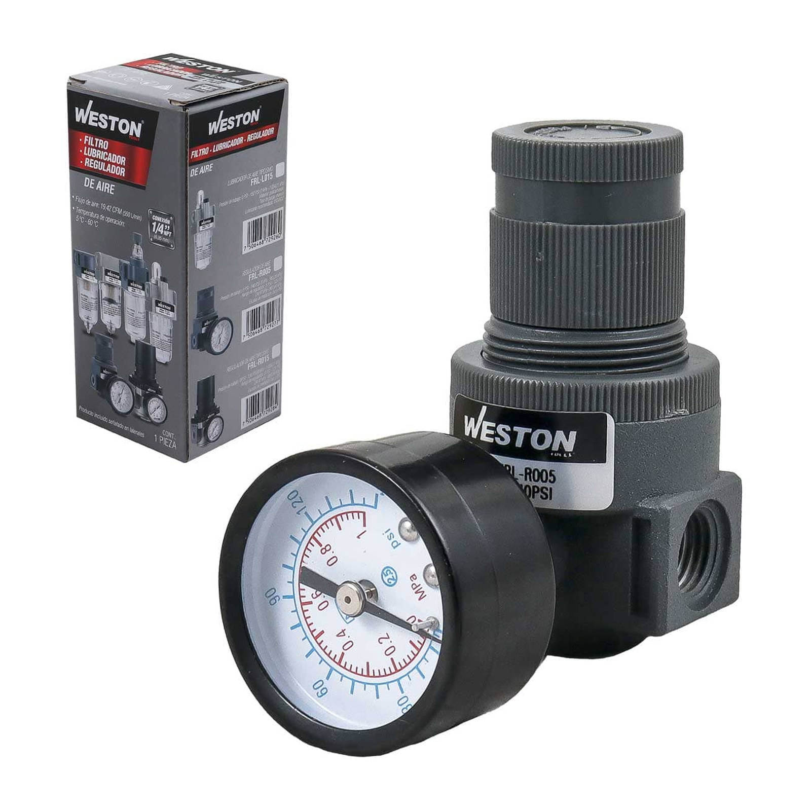 Regulador de Aire 1/4" NPT WESTON