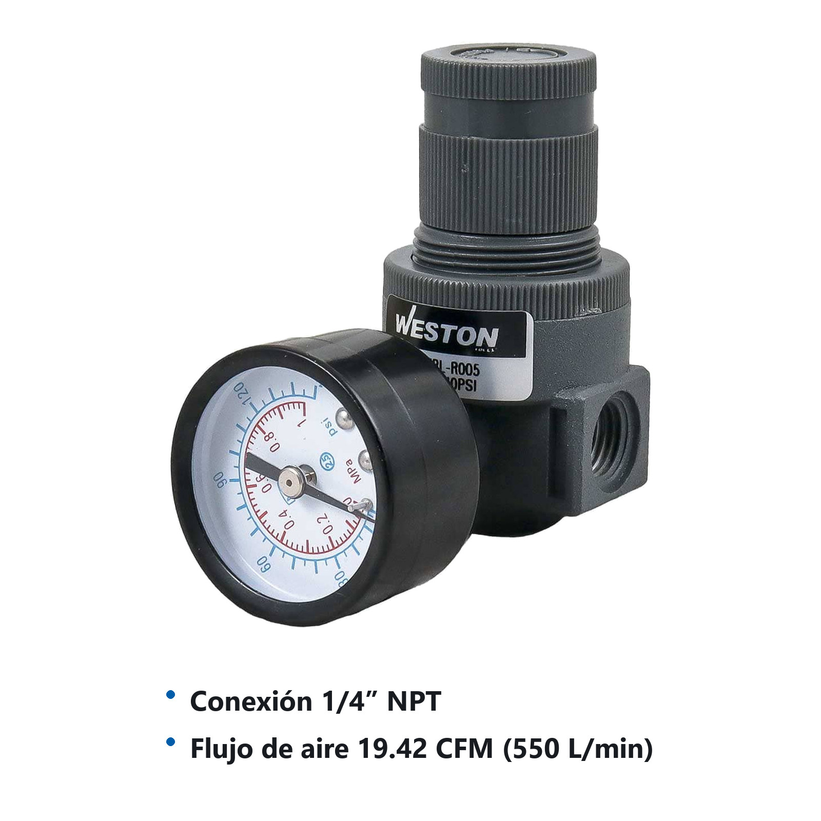 REGULADOR DE AIRE 1/4" NPT - Imagen 4