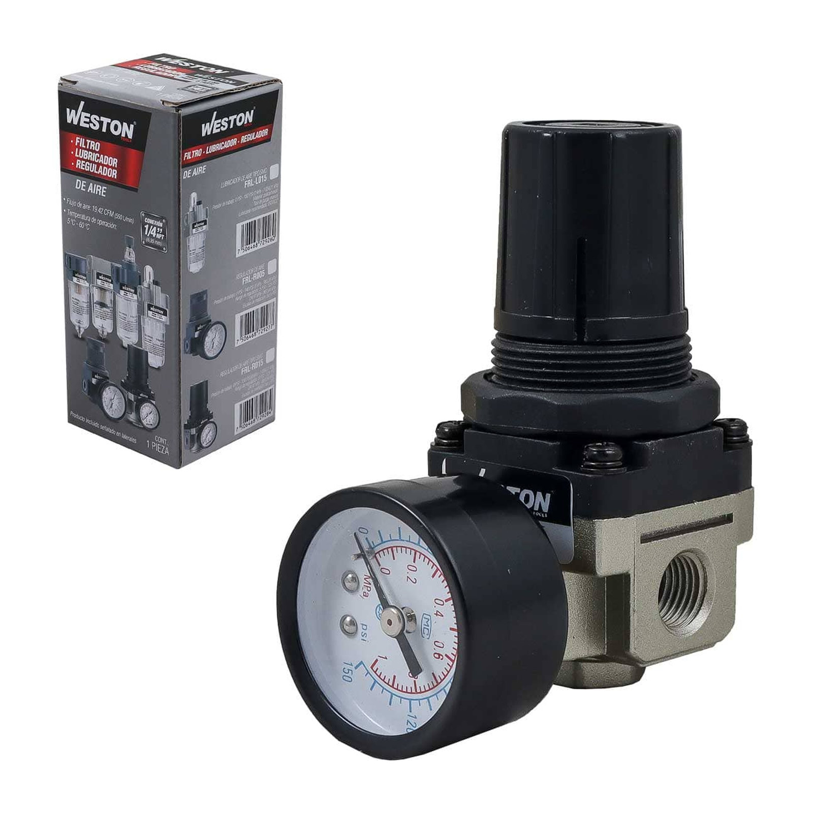Regulador de Aire Tipo SMC 1/4" NPT Weston