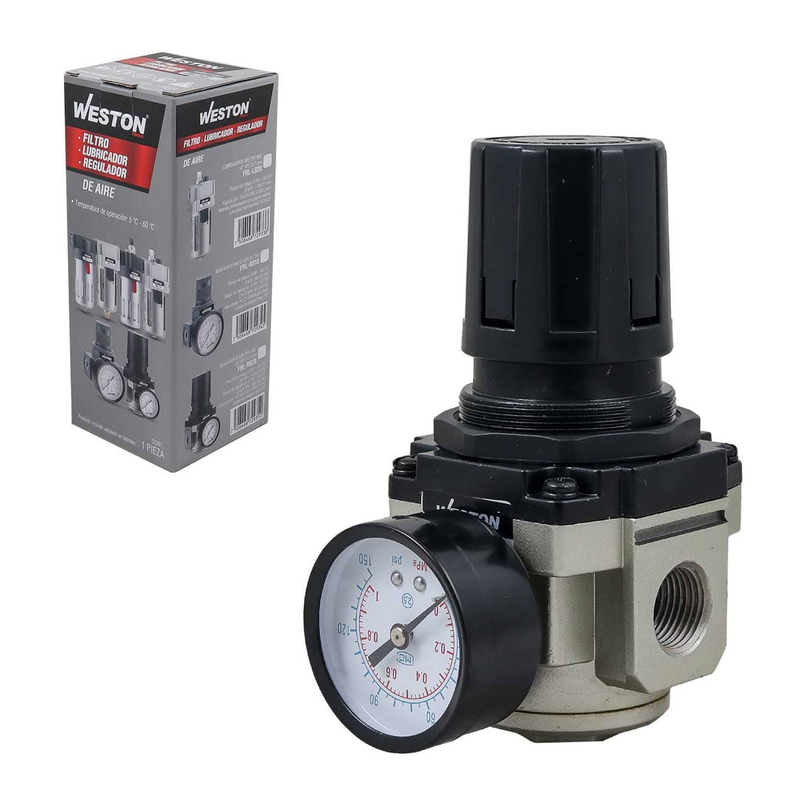 Regulador de Aire Tipo SMC 1/2" NPT Weston