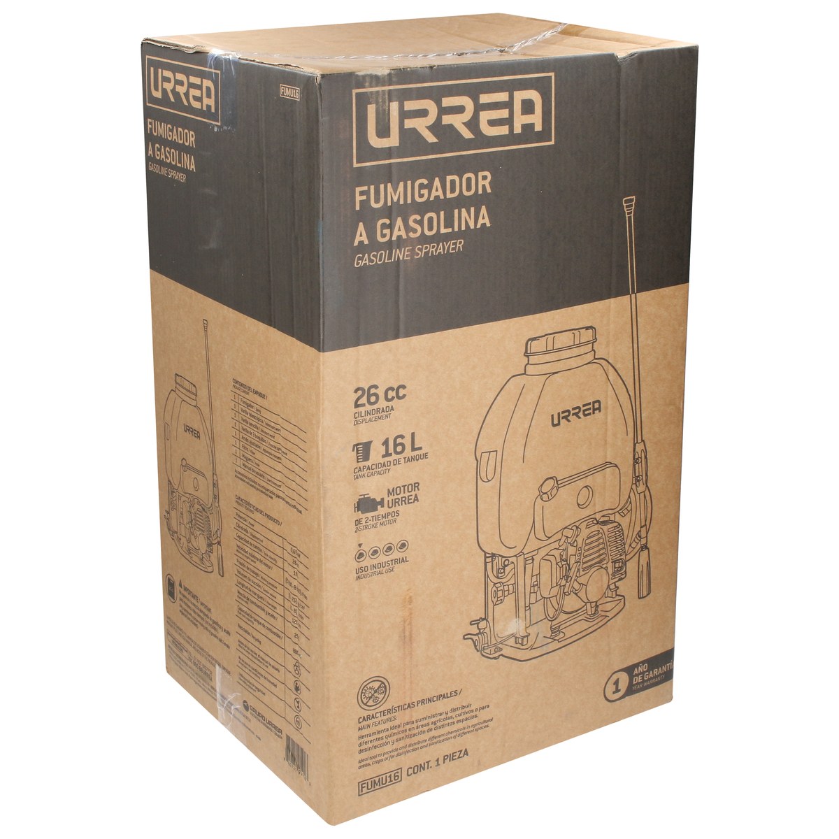 Fumigador de motor de 2 tiempos 16L Urrea - Imagen 2
