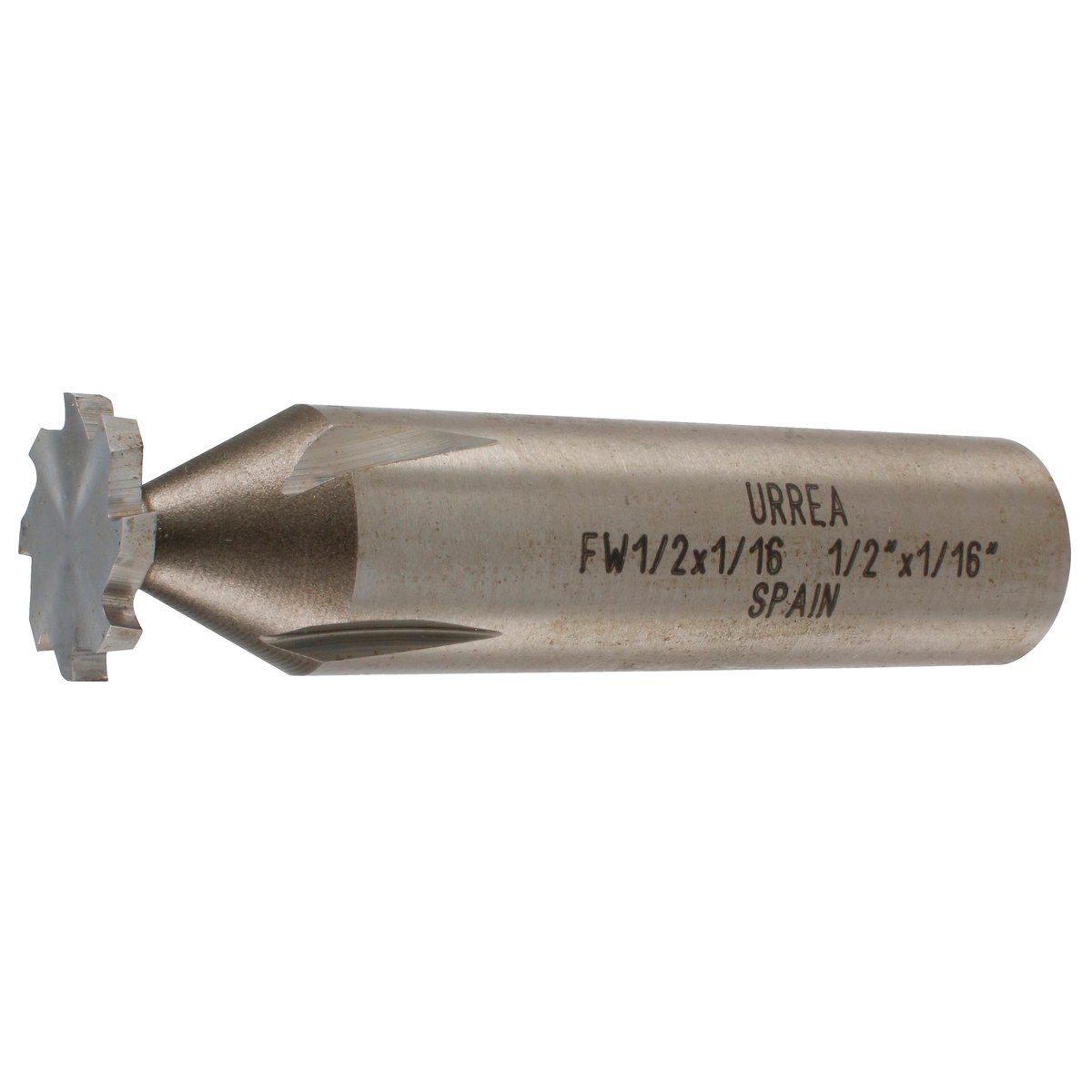 Fresa tipo woodruff de acero 1/2" x 1/16" Urrea