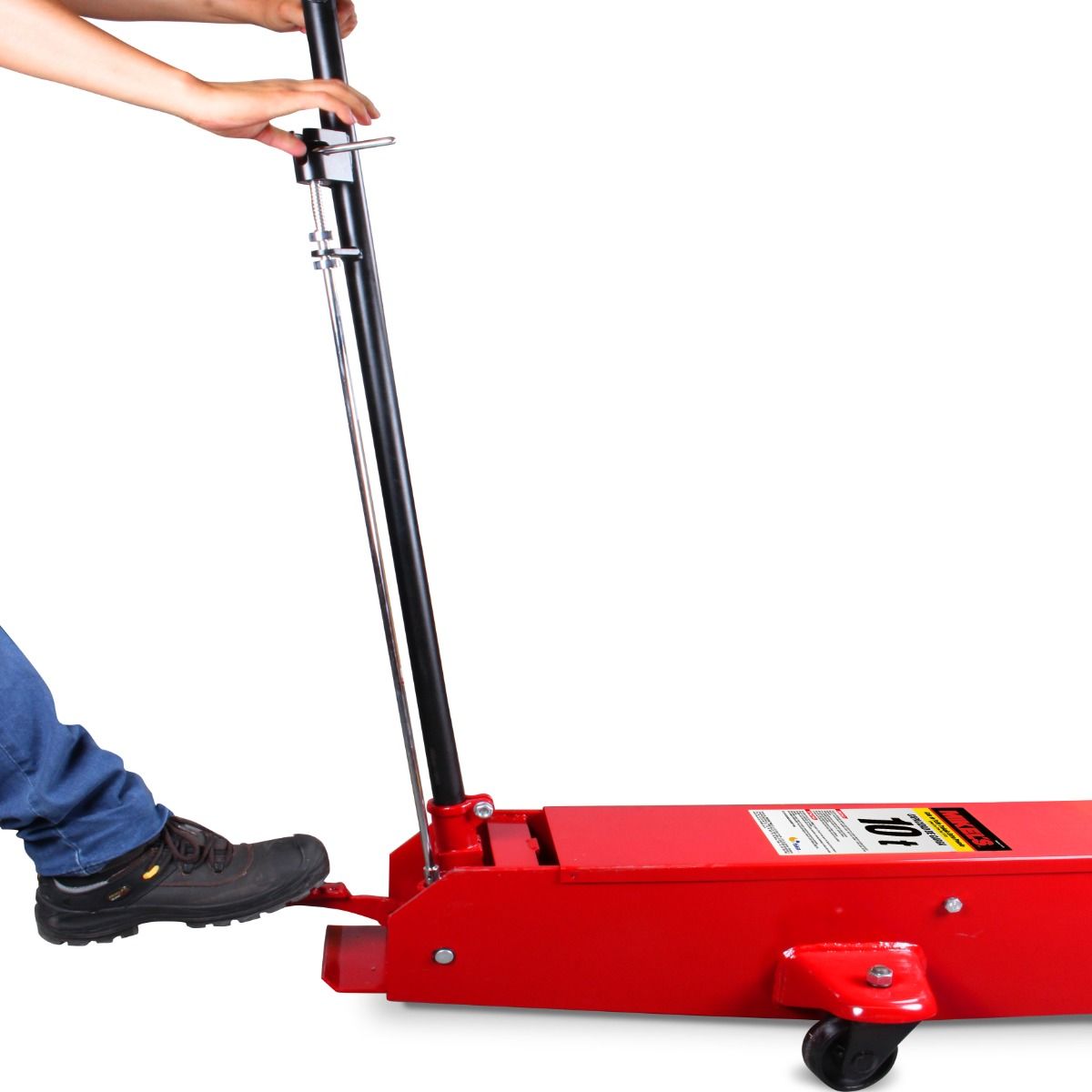 MIKELS G-410 Gato hidráulico de patín Trabajo Extra Pesado (10 ton) - Imagen 3