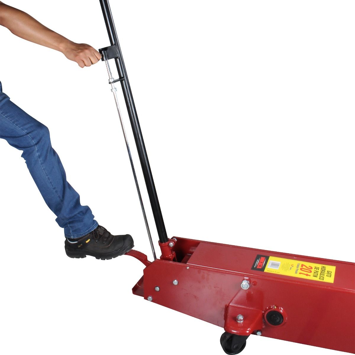 MIKELS G-420 Gato hidráulico de patín Trabajo Extra Pesado (20 ton) - Imagen 3