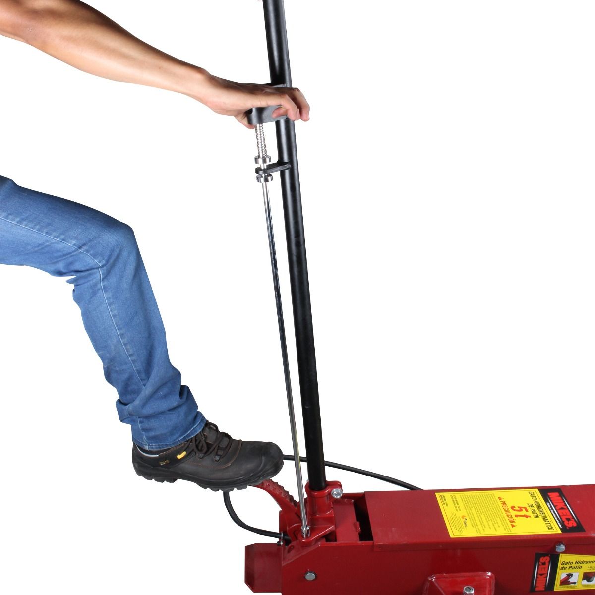 MIKELS GA-206 Gato hidroneumático de patín Servicio Pesado (5 ton)