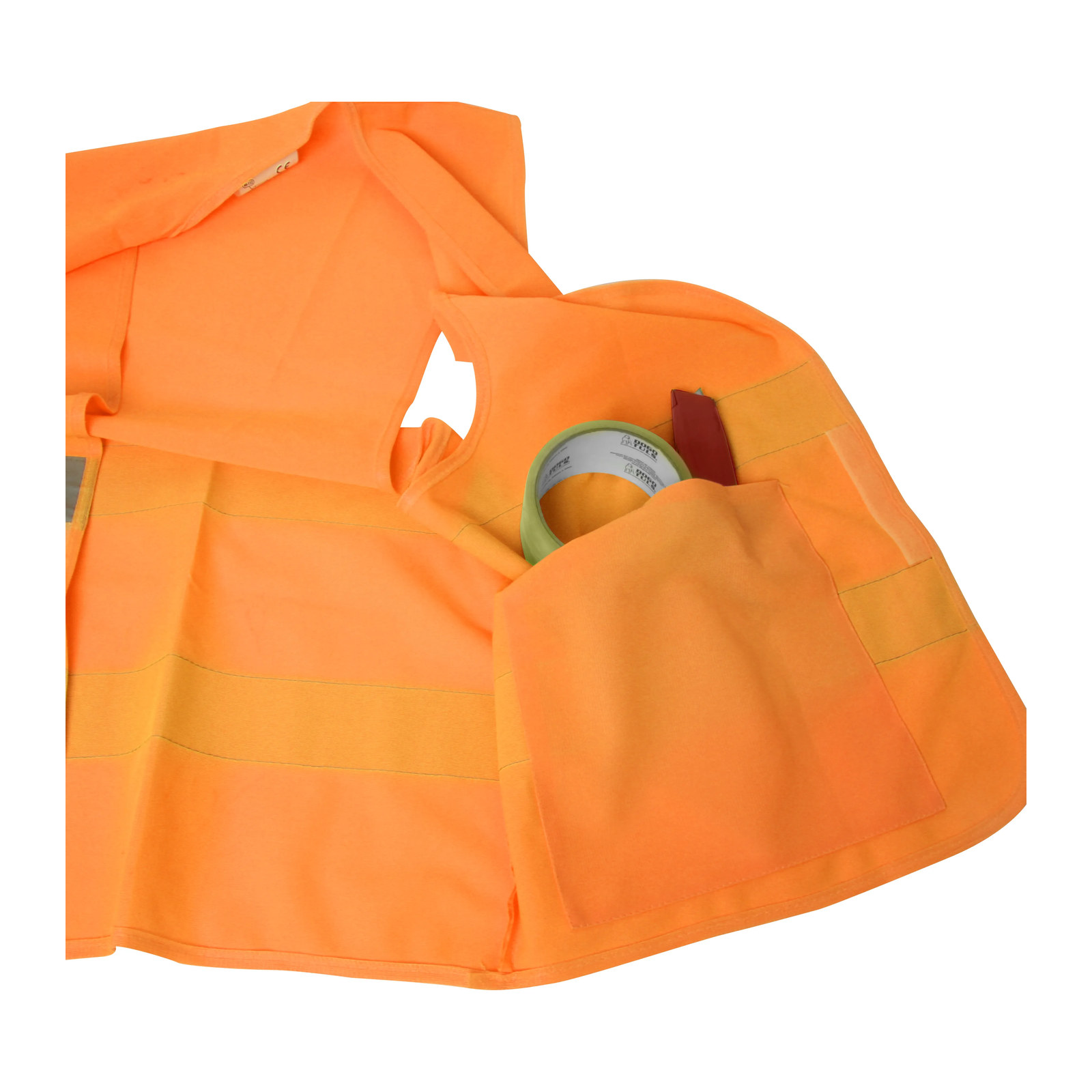 Chaleco de Tela Naranja Alta Visibilidad G - Imagen 3