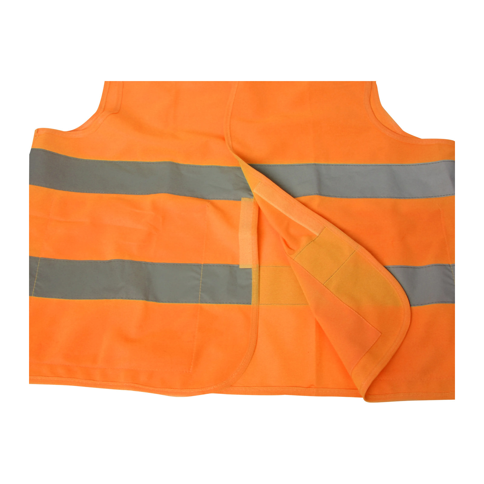 Chaleco de Tela Naranja Alta Visibilidad XL - Imagen 2