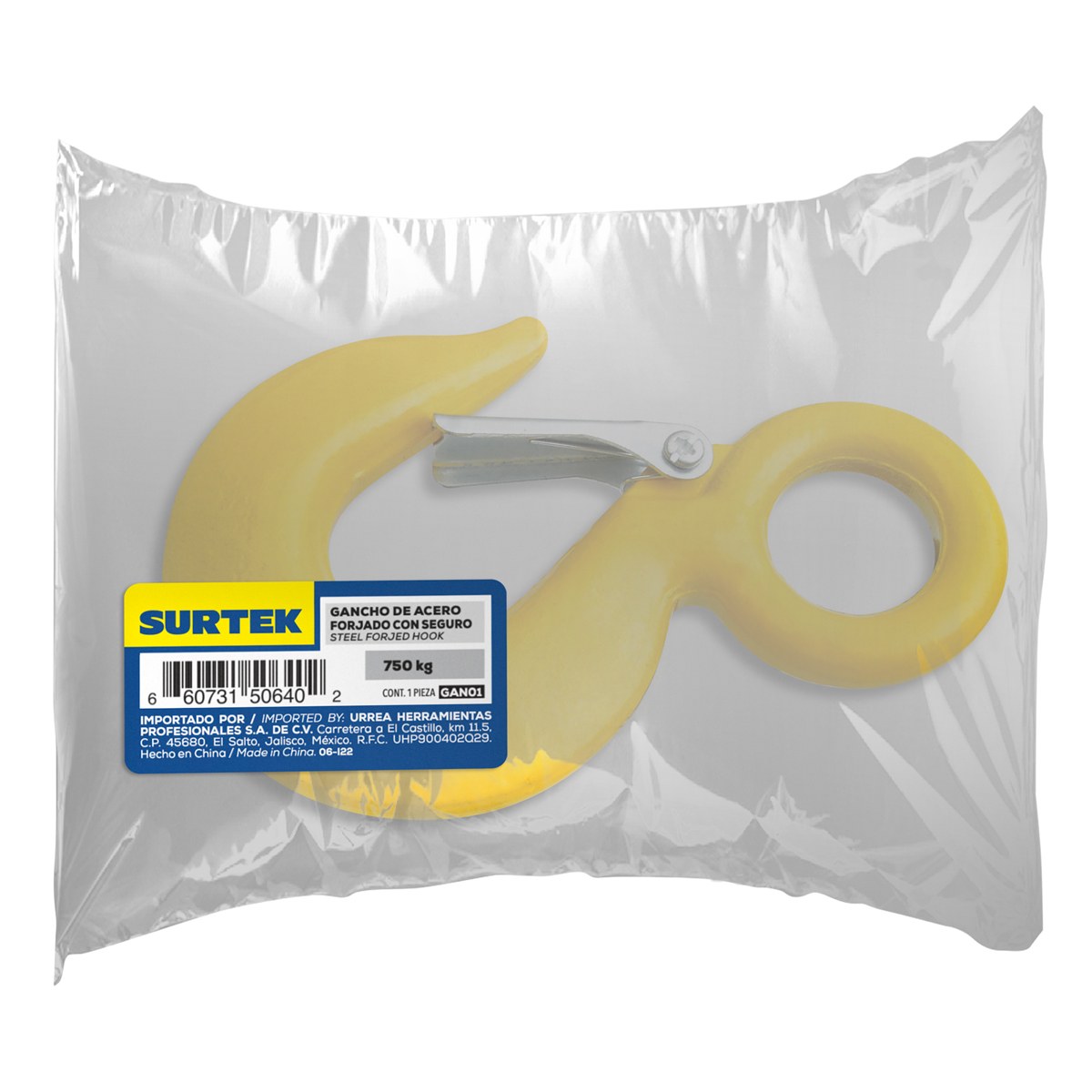 Gancho de ojo con seguro 3/4" Surtek - Imagen 2
