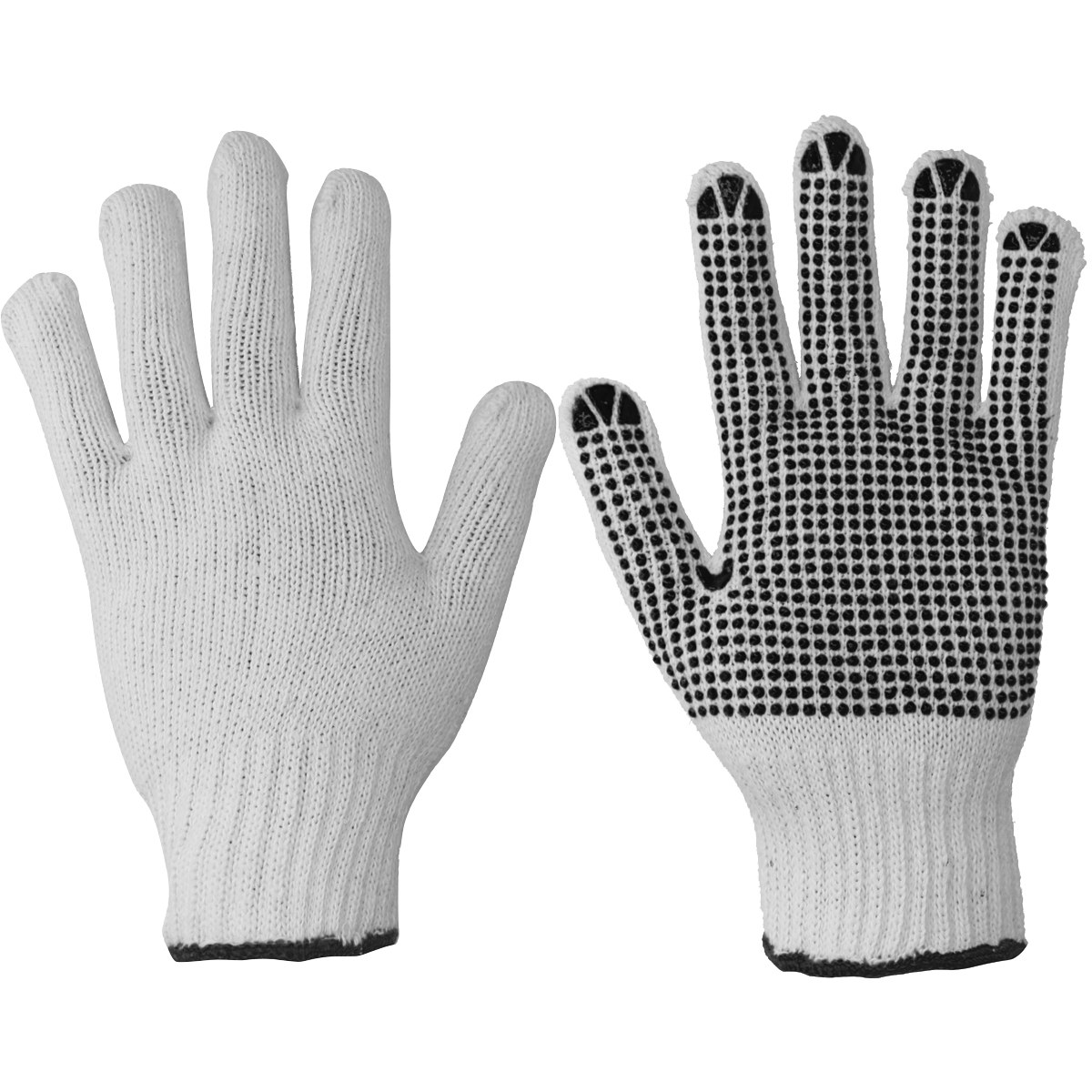 Guantes de algodón con puntos de PVC M Foy