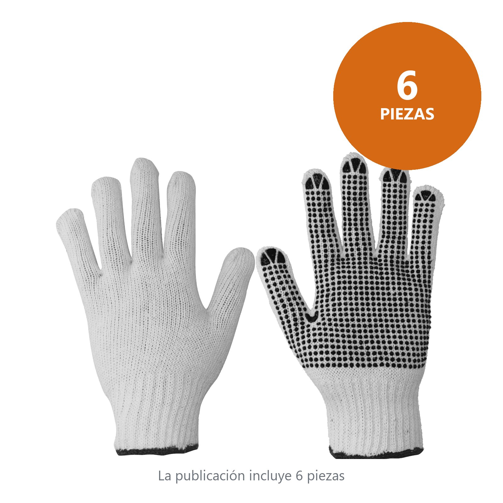Guantes de algodón con puntos de PVC M Foy - Imagen 3