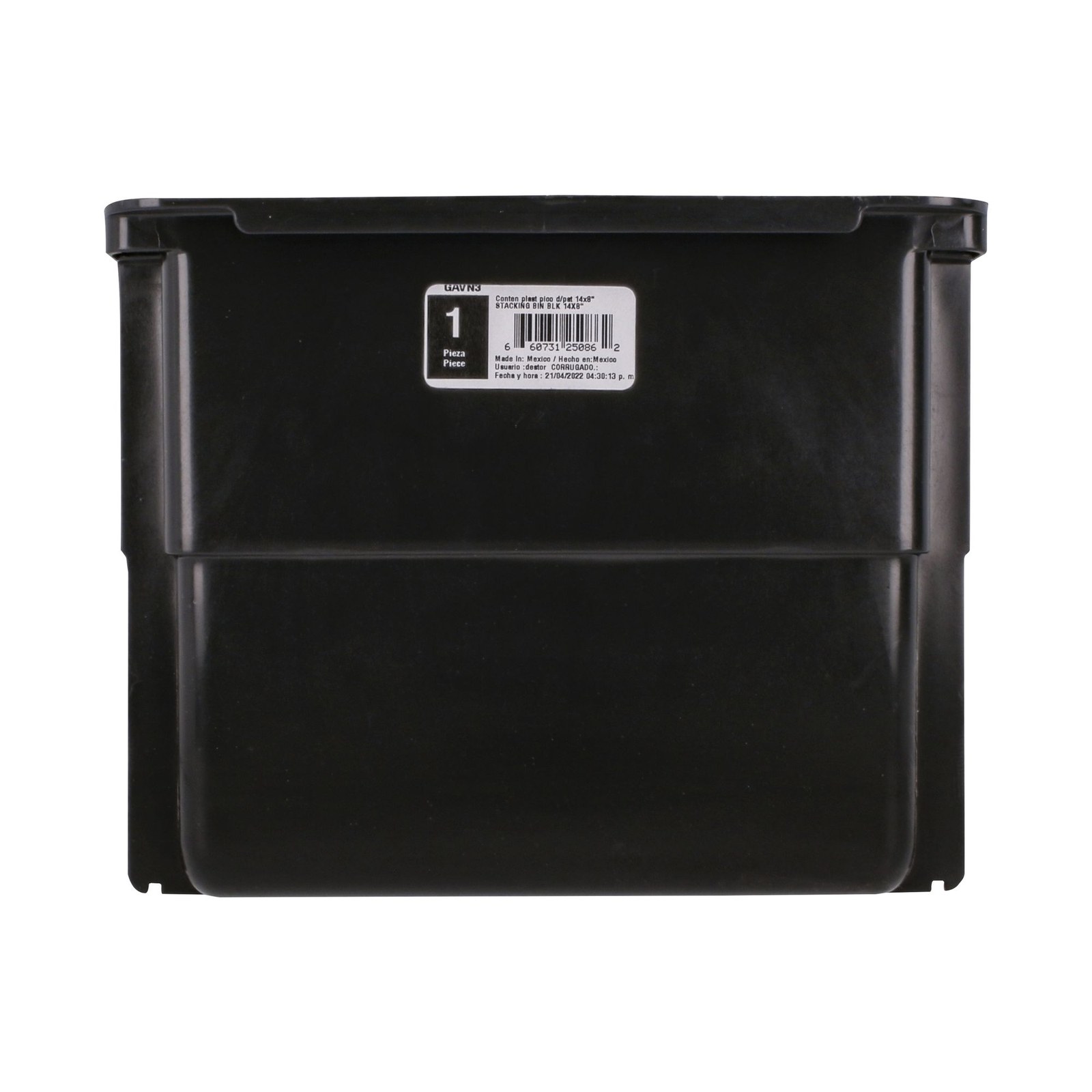 Gaveta plástica pico de pato color negro 14" x 8" x 7" Surtek - Imagen 4