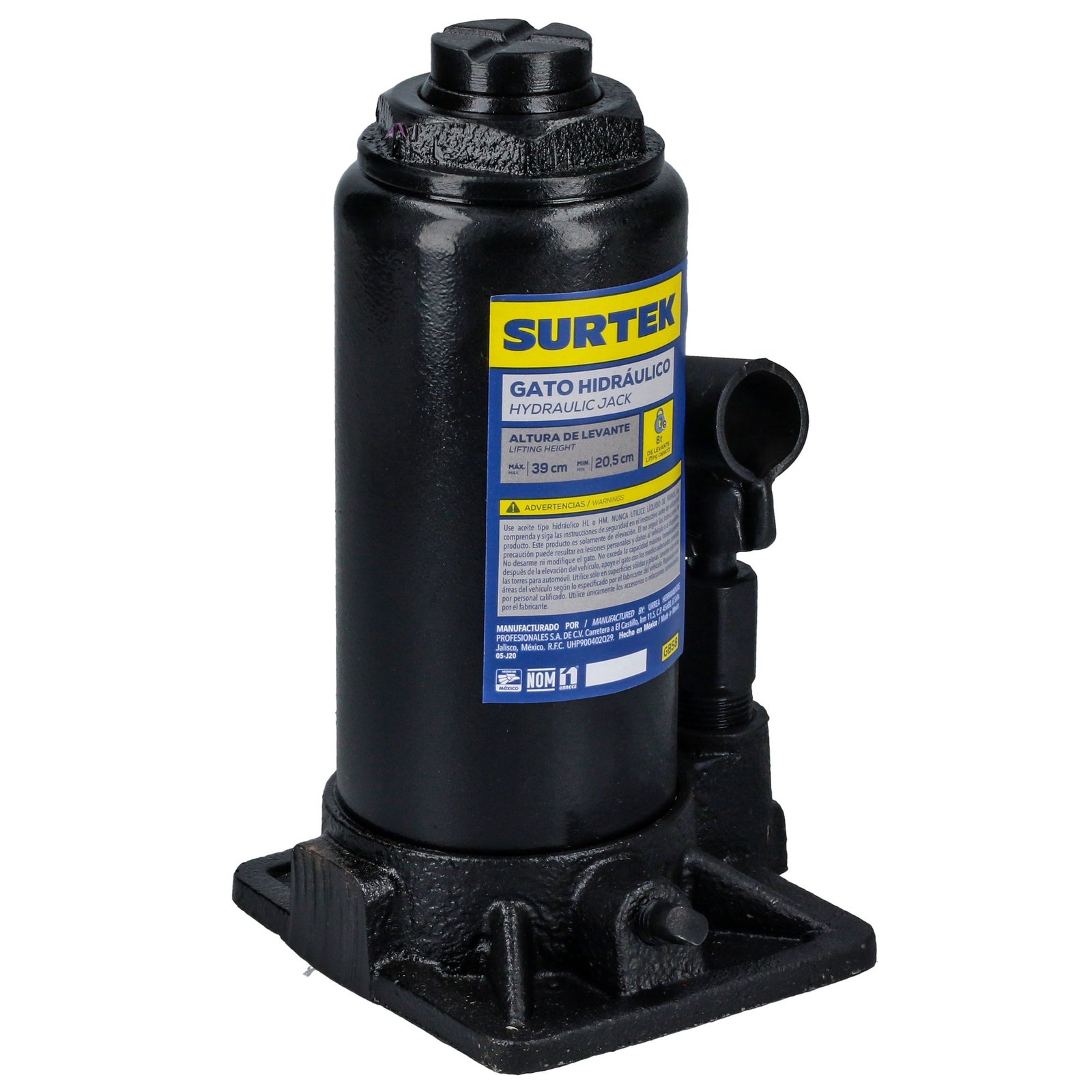 Gato hidráulico de botella, 8 ton Surtek - Imagen 2