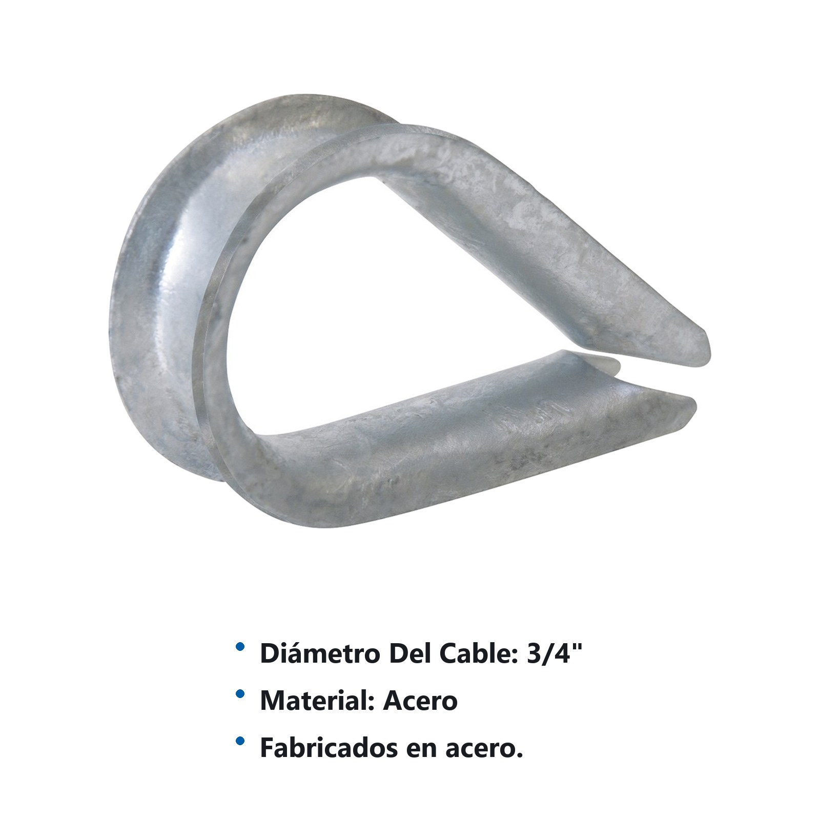 Guardacabo para cable de acero 3/4" Surtek - Imagen 3