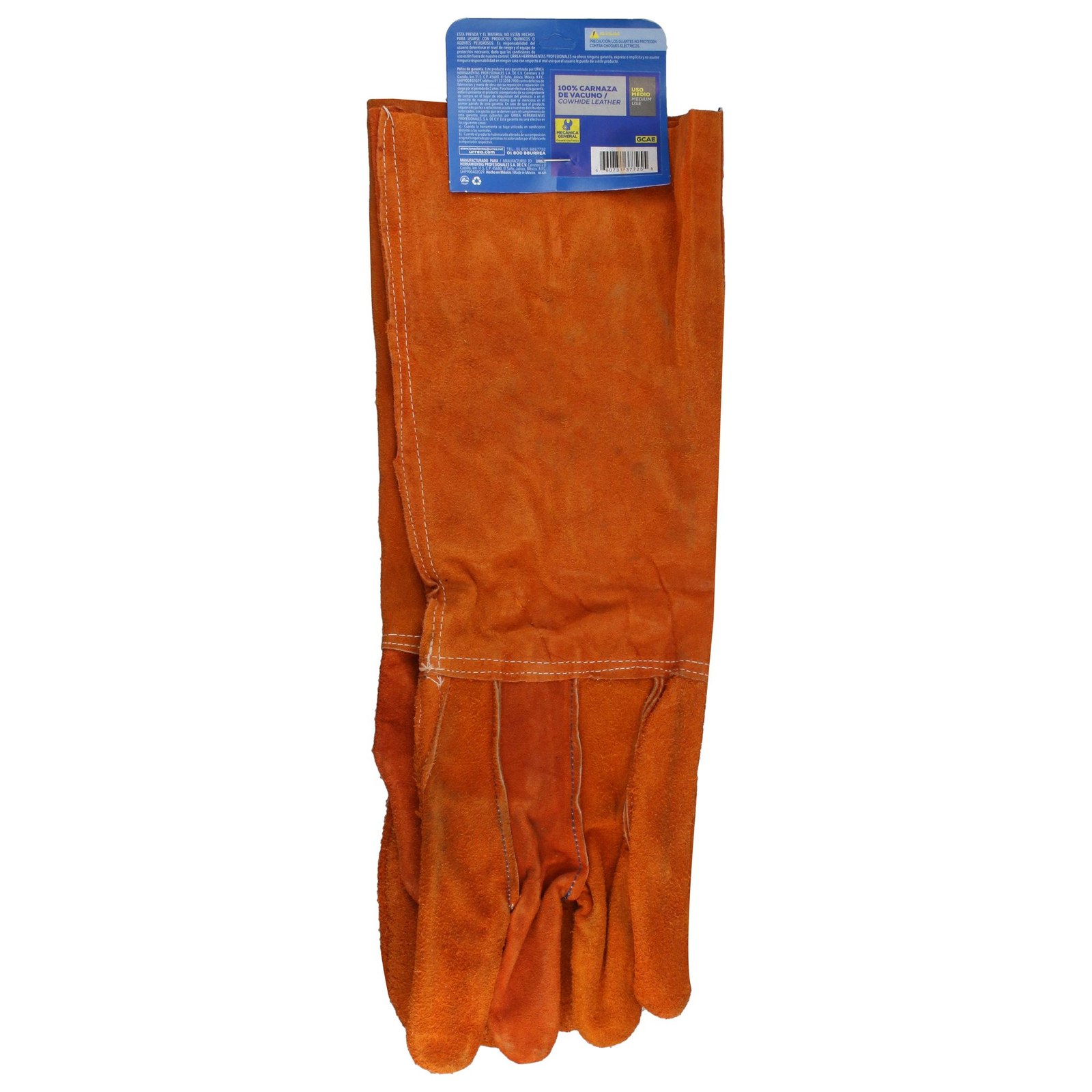 Guantes de carnaza extra largos unitalla Surtek - Imagen 2