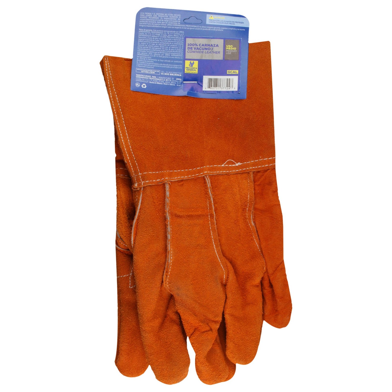 Guantes de carnaza largos unitalla Surtek - Imagen 3