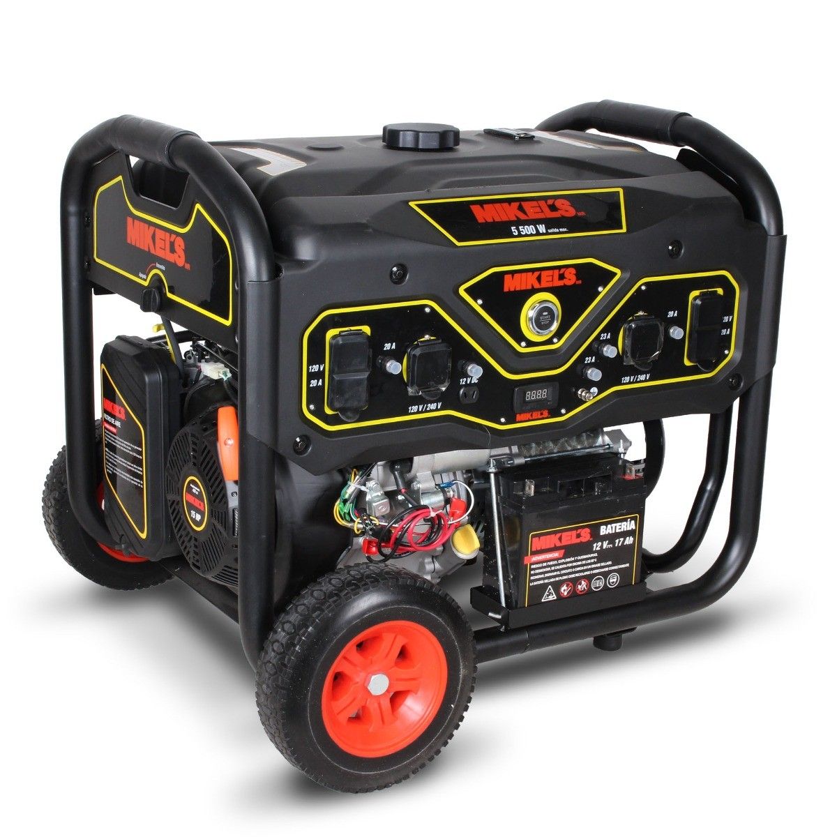 MIKELS GCE-5500 Generador de corriente eléctrica motor 4 tiempos (5,500 W / 15 HP)