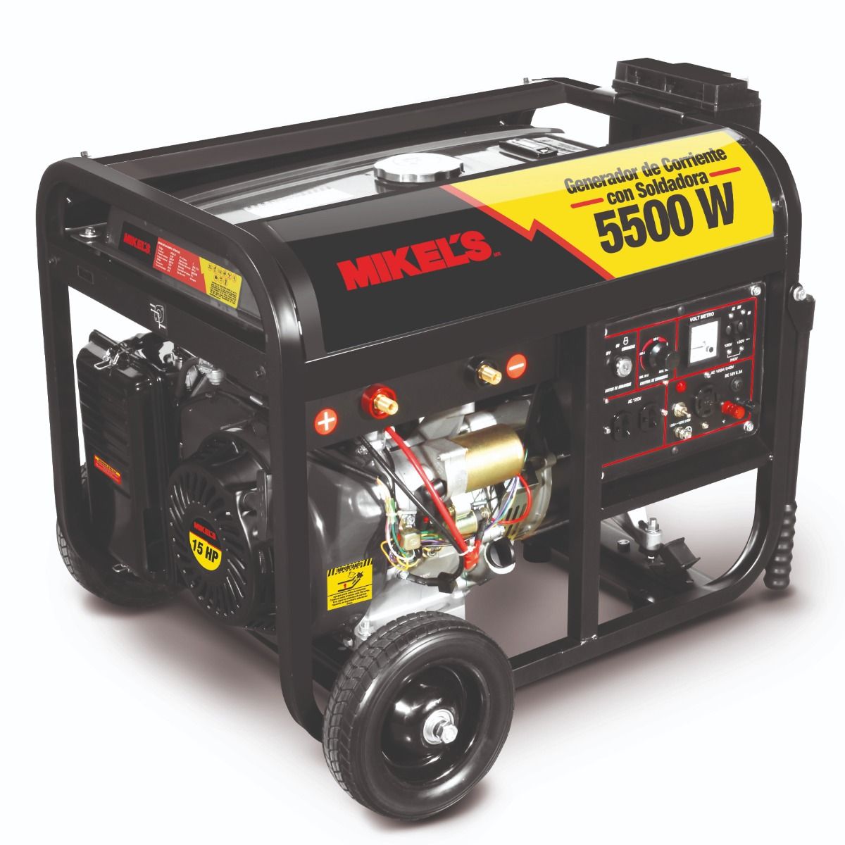 MIKELS GCES-55 Generador de corriente eléctrica motor 4 tiempos con soldadora (5,500 W / 15 HP)