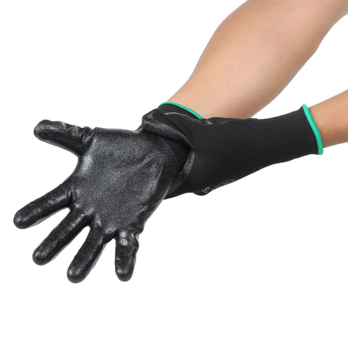 MIKELS GEN-2M Guantes para trabajo de nylon con espuma de nitrilo (M) - Imagen 2