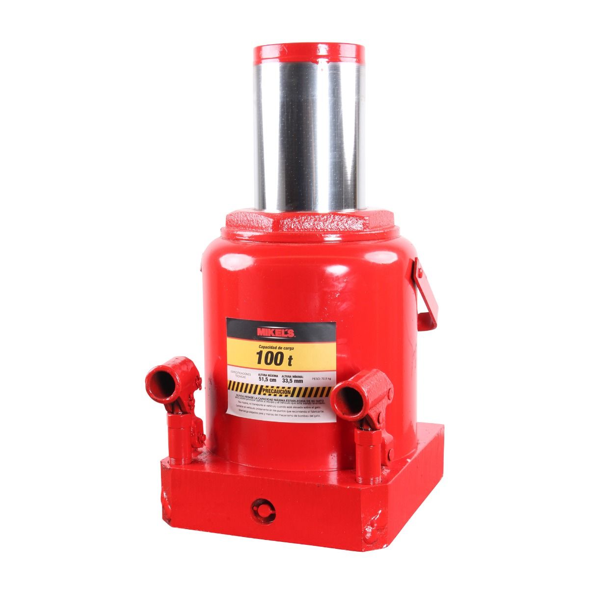 MIKELS GH-100 Gato hidráulico de botella (100 ton, bomba de 2 velocidades) - Imagen 3