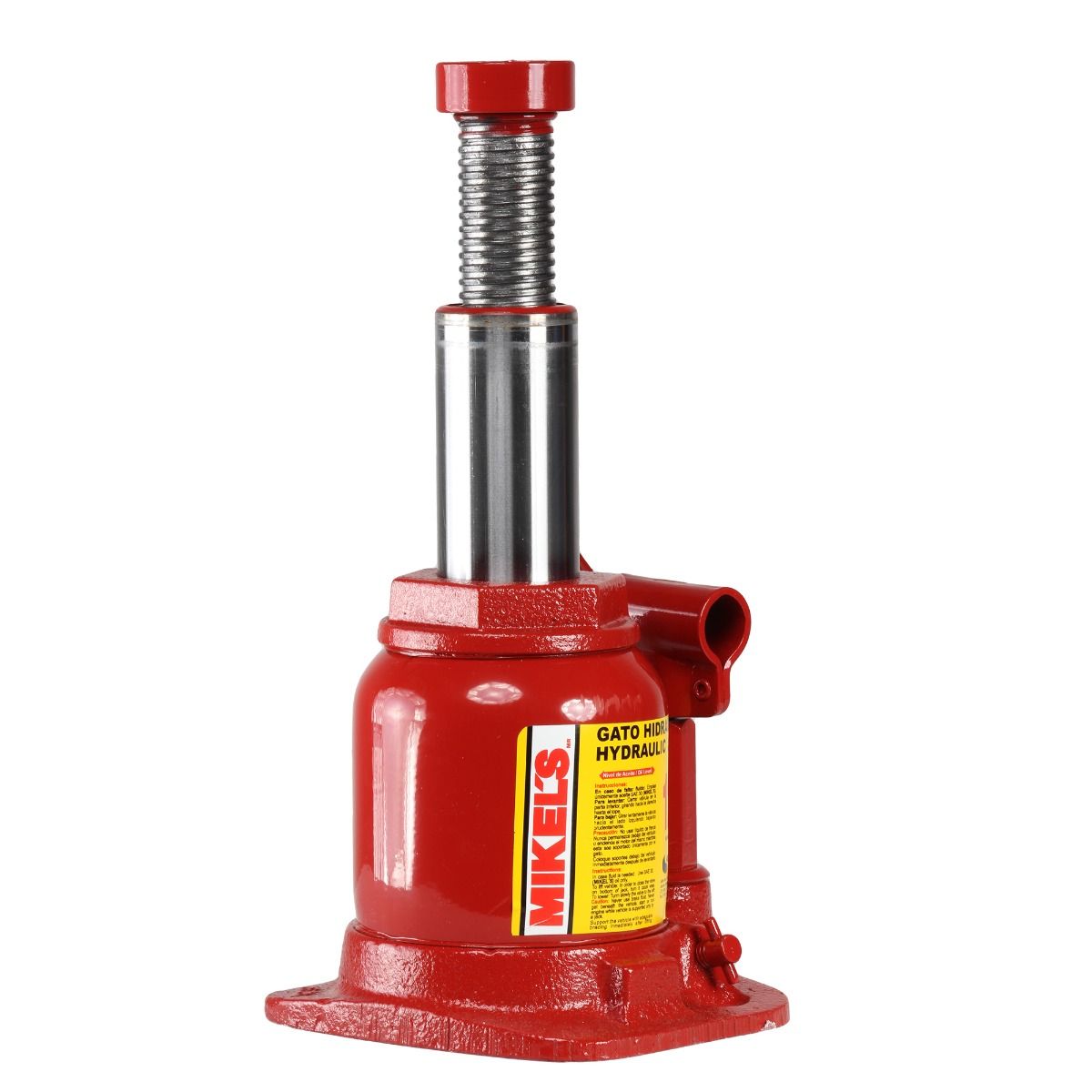 MIKELS GH-12CH Gato hidráulico de botella con tornillo de extensión (12 ton, Chaparro) - Imagen 4