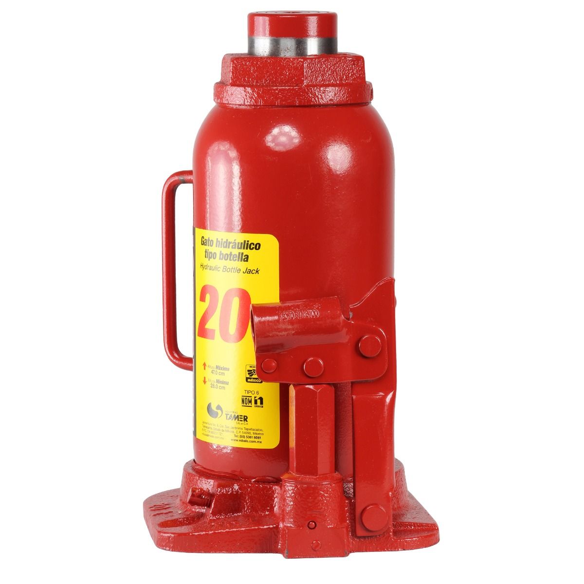 MIKELS GH-20 Gato hidráulico de botella (20 ton) - Imagen 3