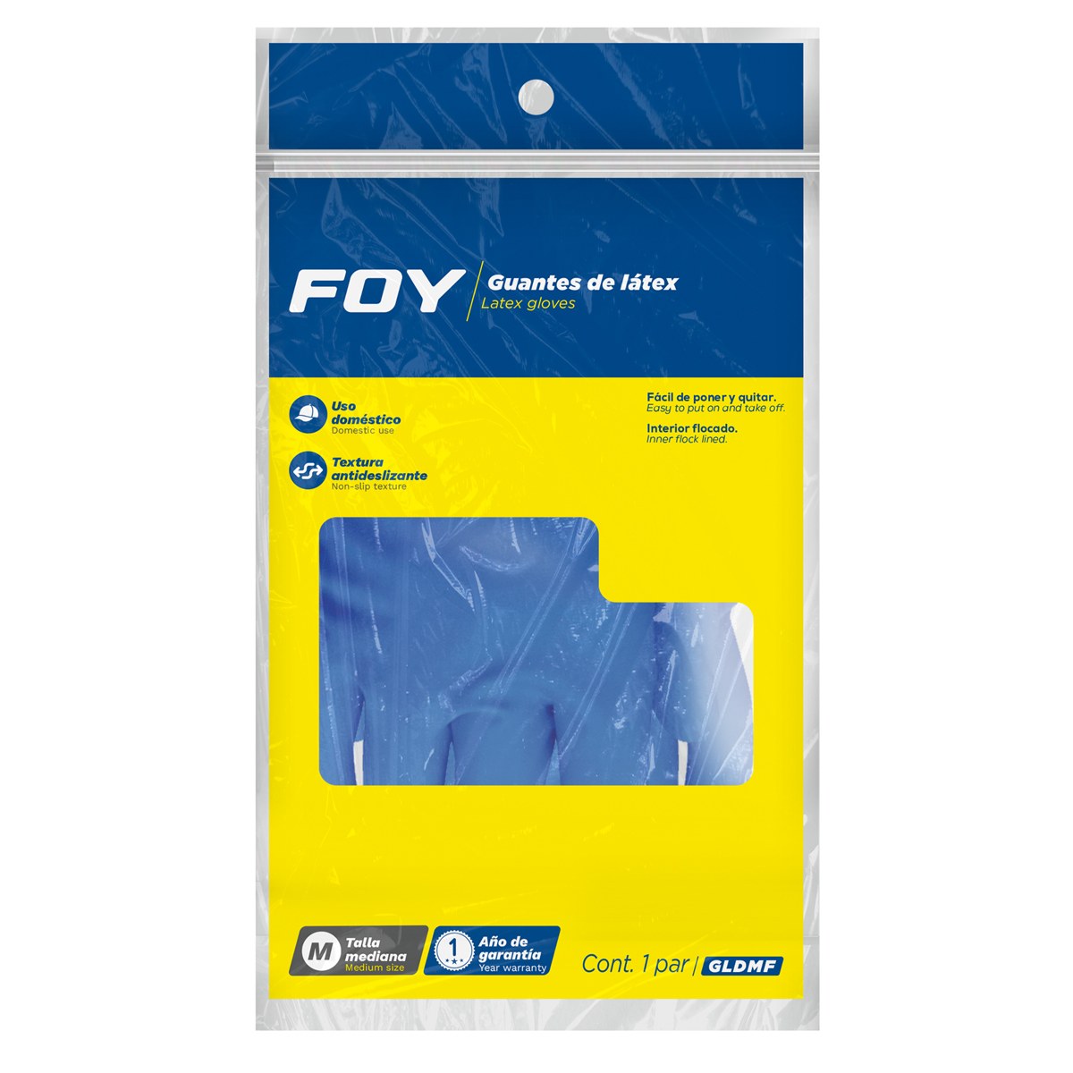 Guantes de látex domésticos M Foy - Imagen 2