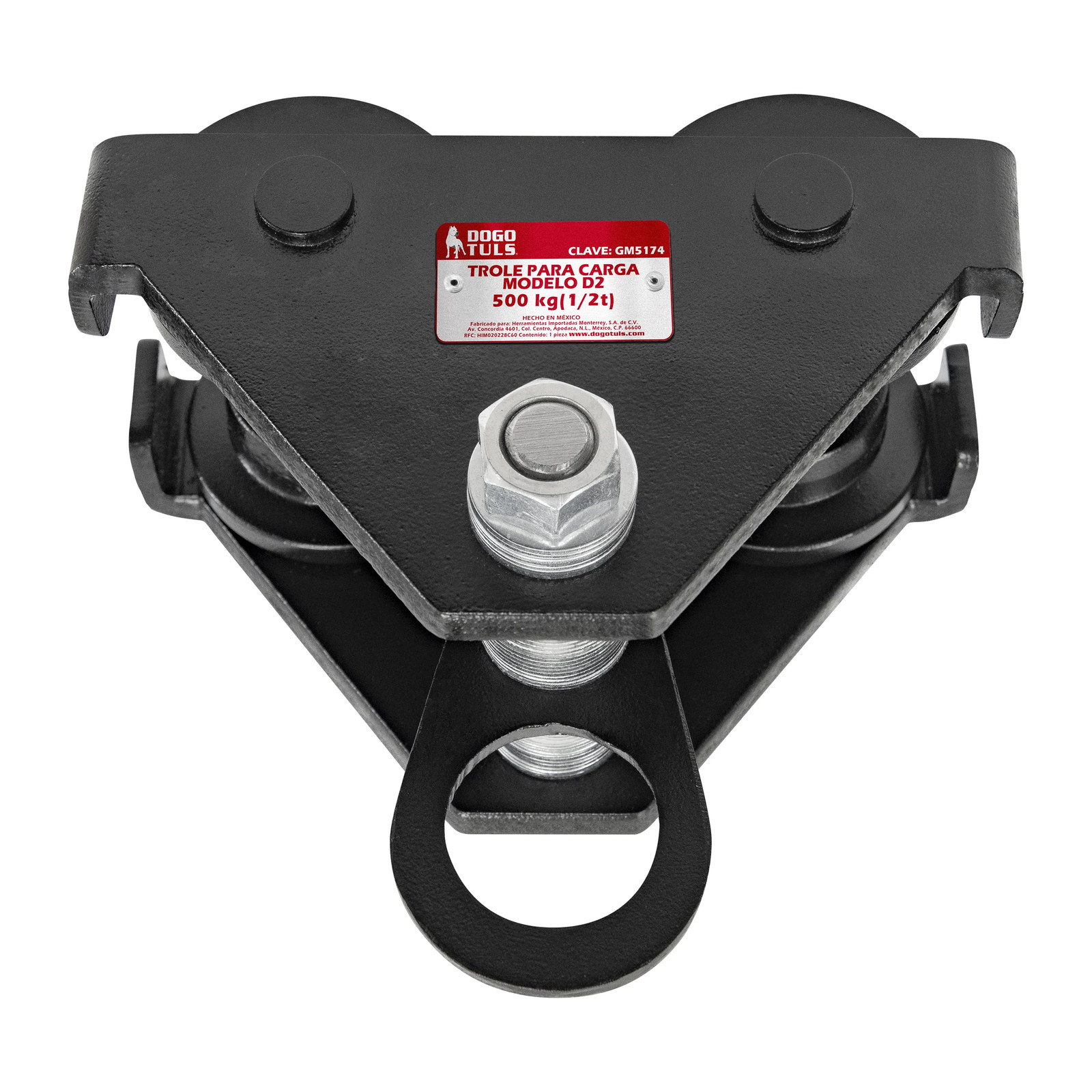 Trole para Carga 500 kg Negro D2 - Imagen 2