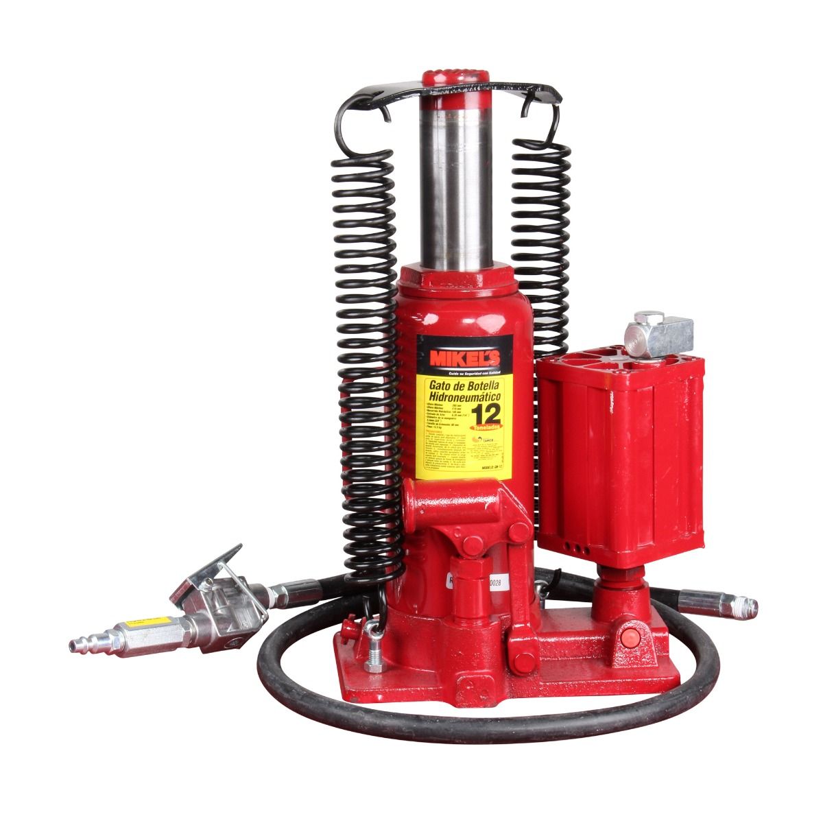 MIKELS GN-12 Gato hidroneumático de botella c/ tornillo extensión (12 ton) - Imagen 3