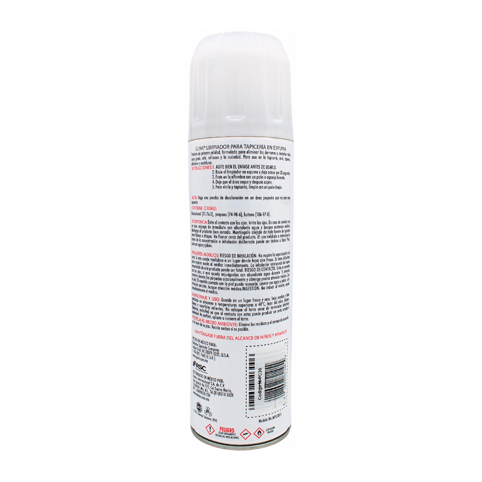 LIMPIADOR DE ALFOMBRAS 429 GR CON CEPILLO Y AROMA A NUEVO GUNK - Imagen 2
