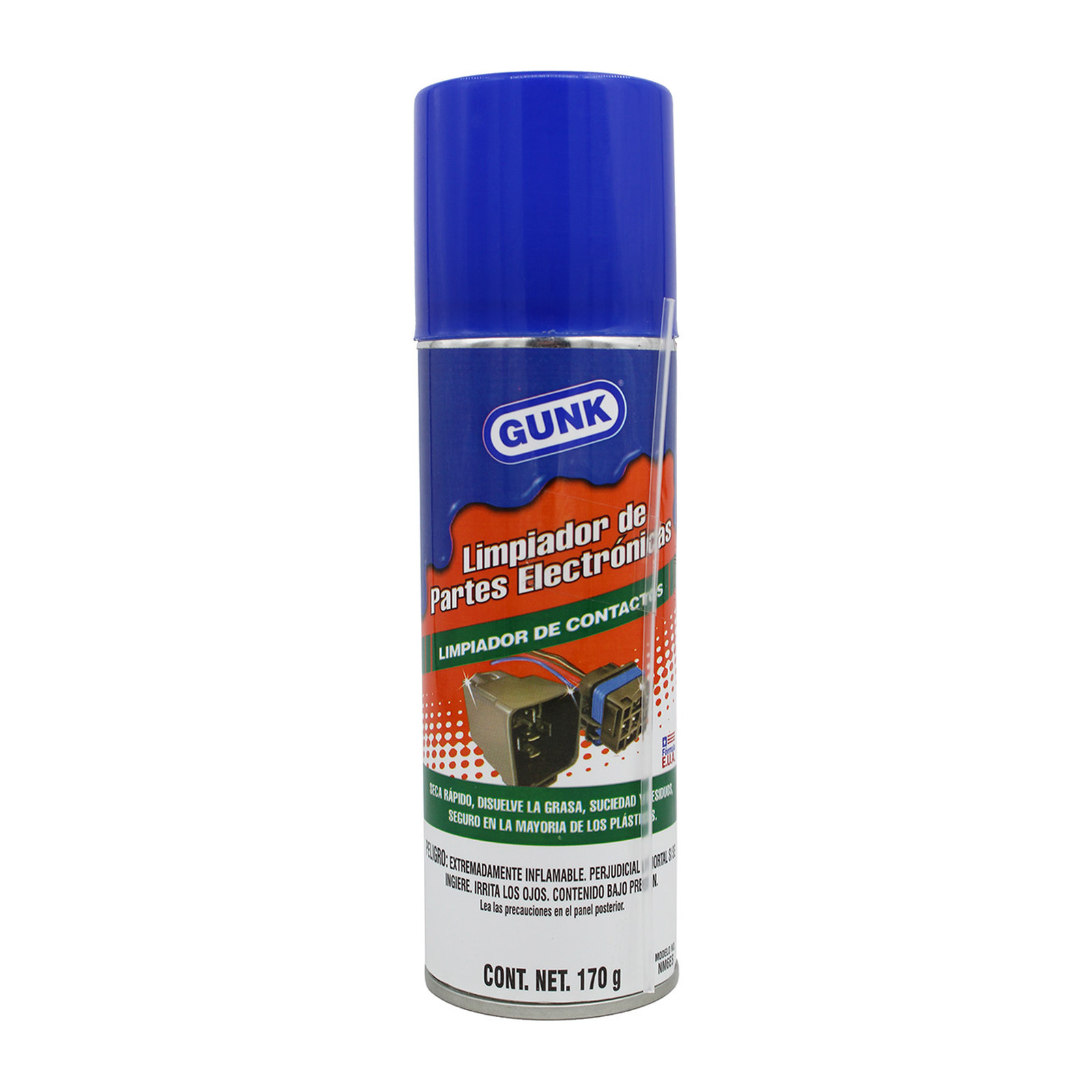 LIMPIADOR DE PARTES ELECTRONICAS 170 GR SECADO RAPIDO GUNK