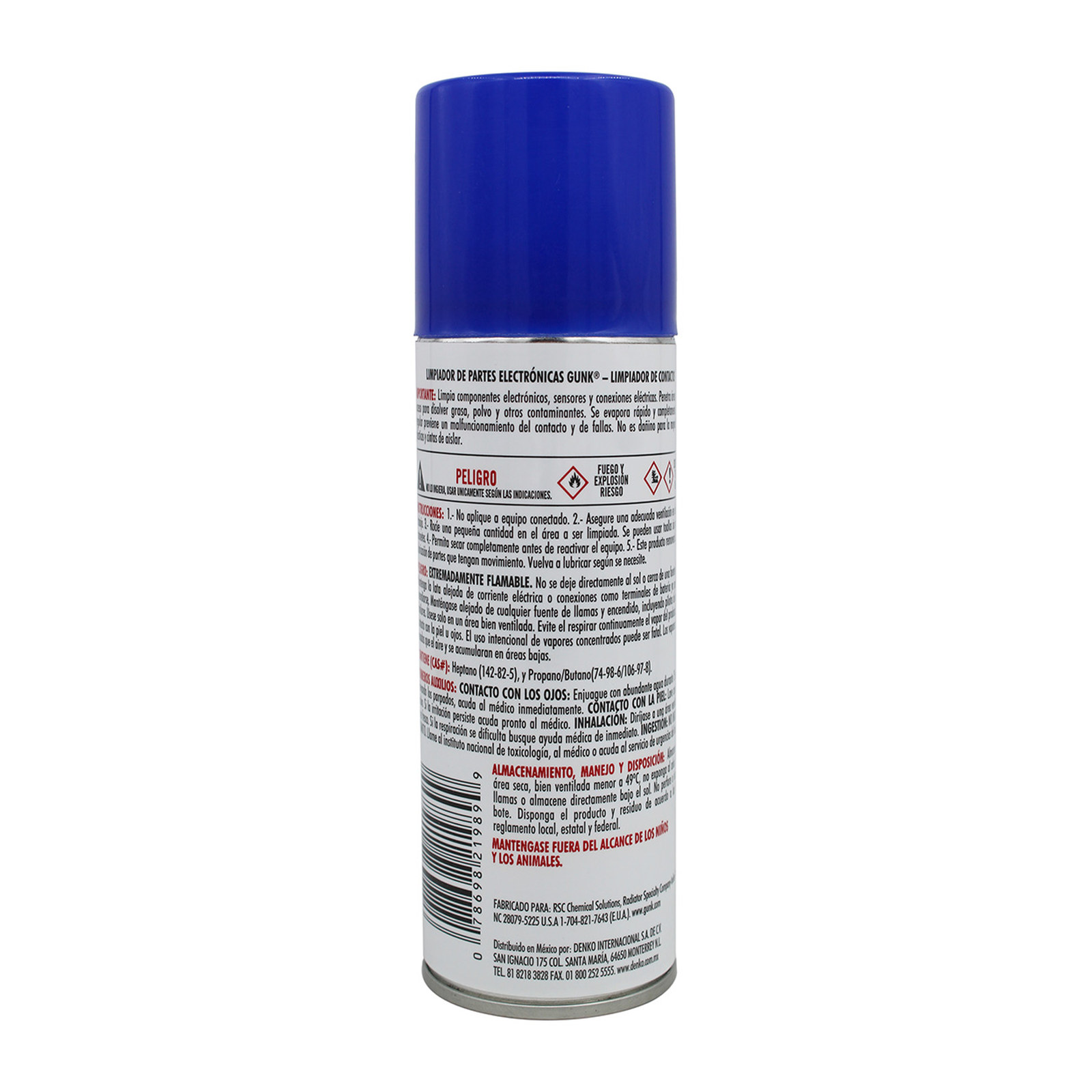 LIMPIADOR DE PARTES ELECTRONICAS 170 GR SECADO RAPIDO GUNK - Imagen 2