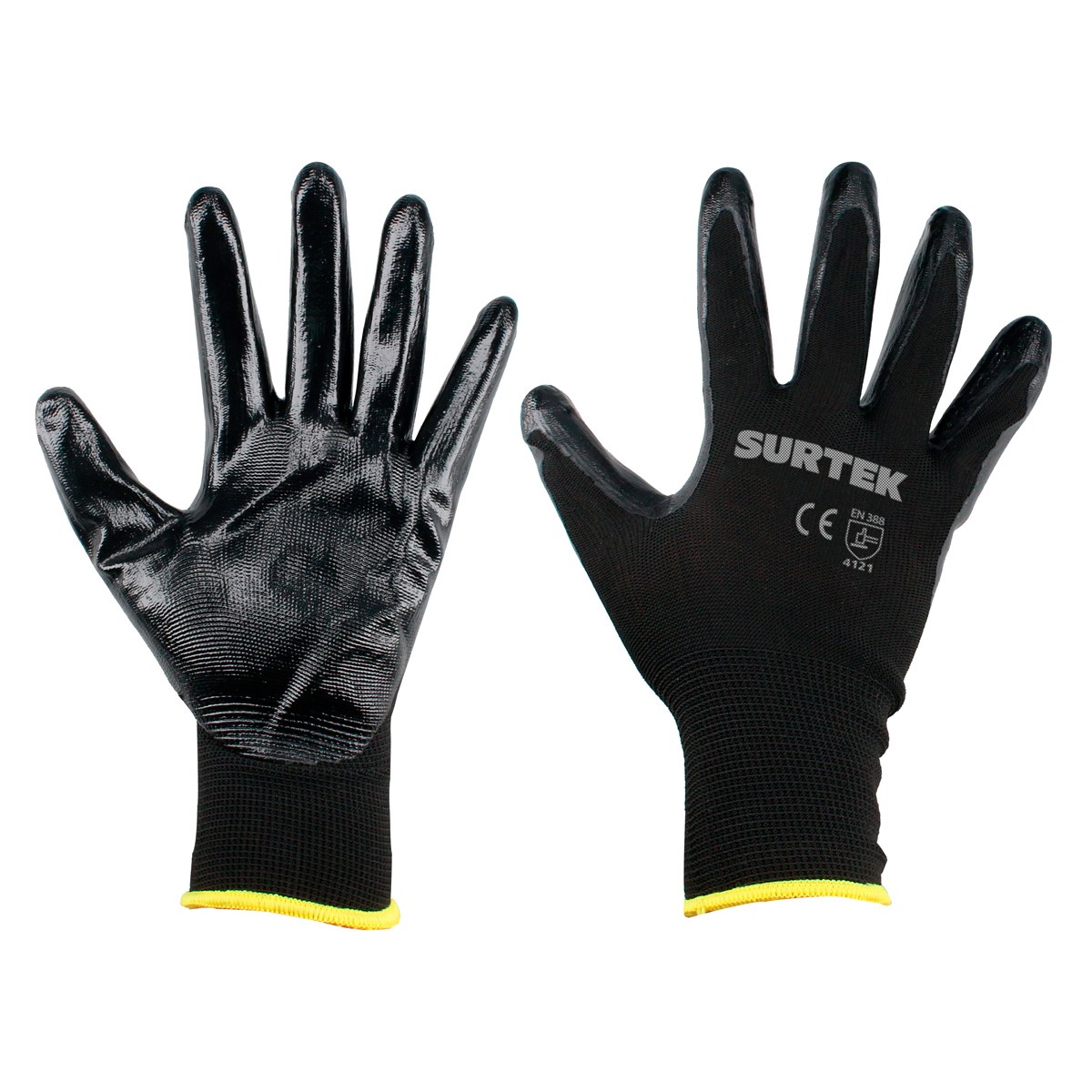 Guantes de nailon con recubrimiento de nitrilo CH Surtek