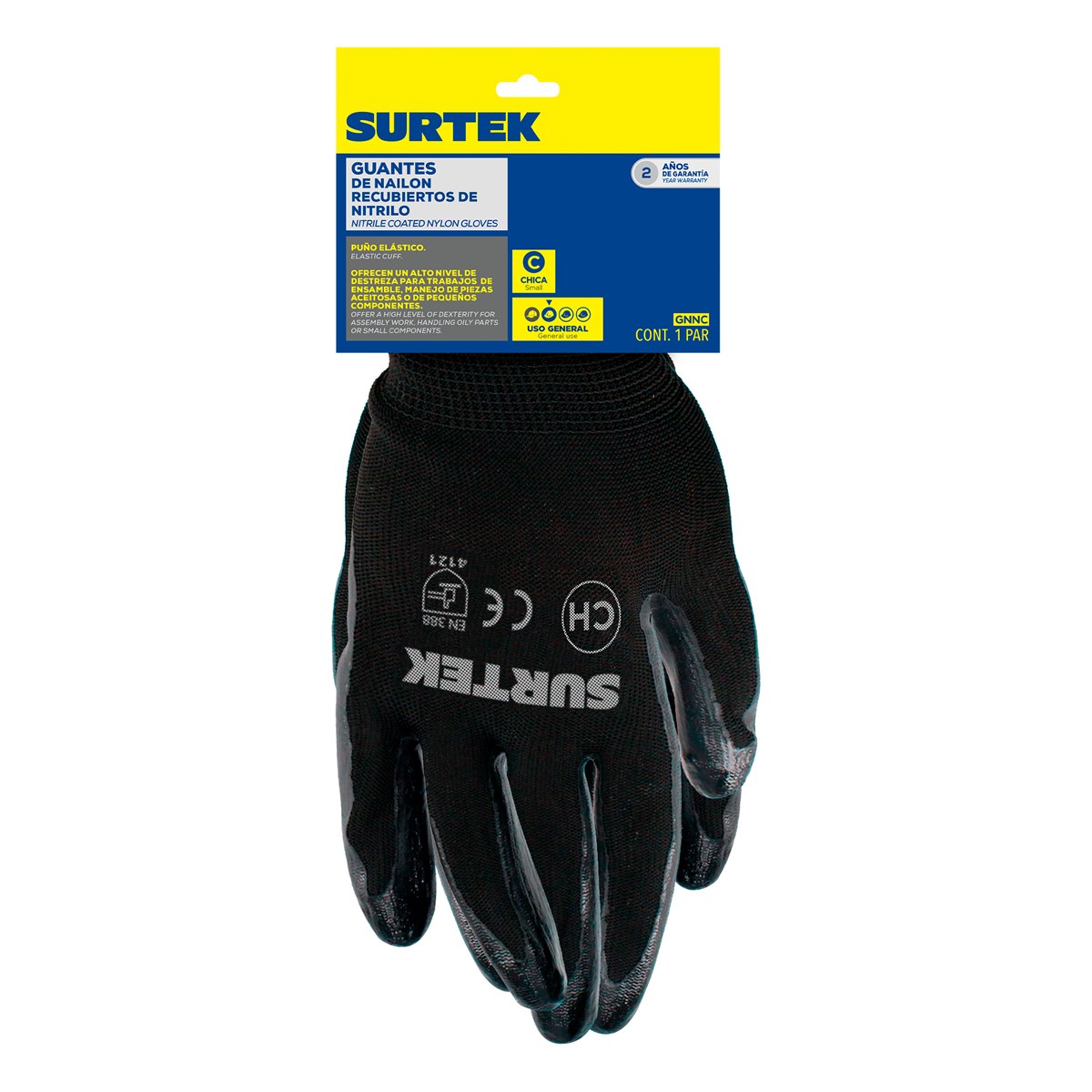 Guantes de nailon con recubrimiento de nitrilo CH Surtek - Imagen 2