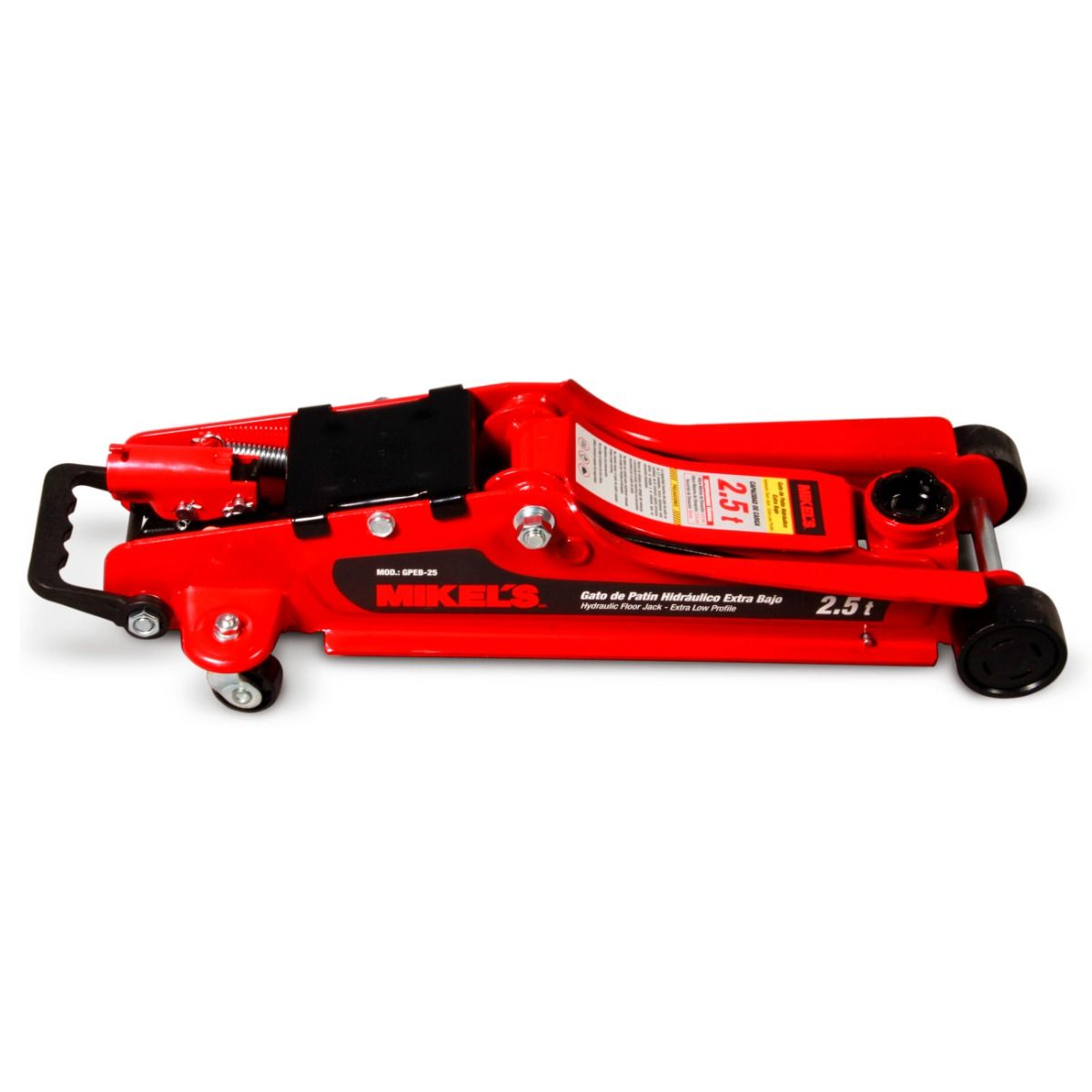 MIKELS GPEB-25 Gato hidráulico de patín Premier (2.5 ton) Extra Bajo