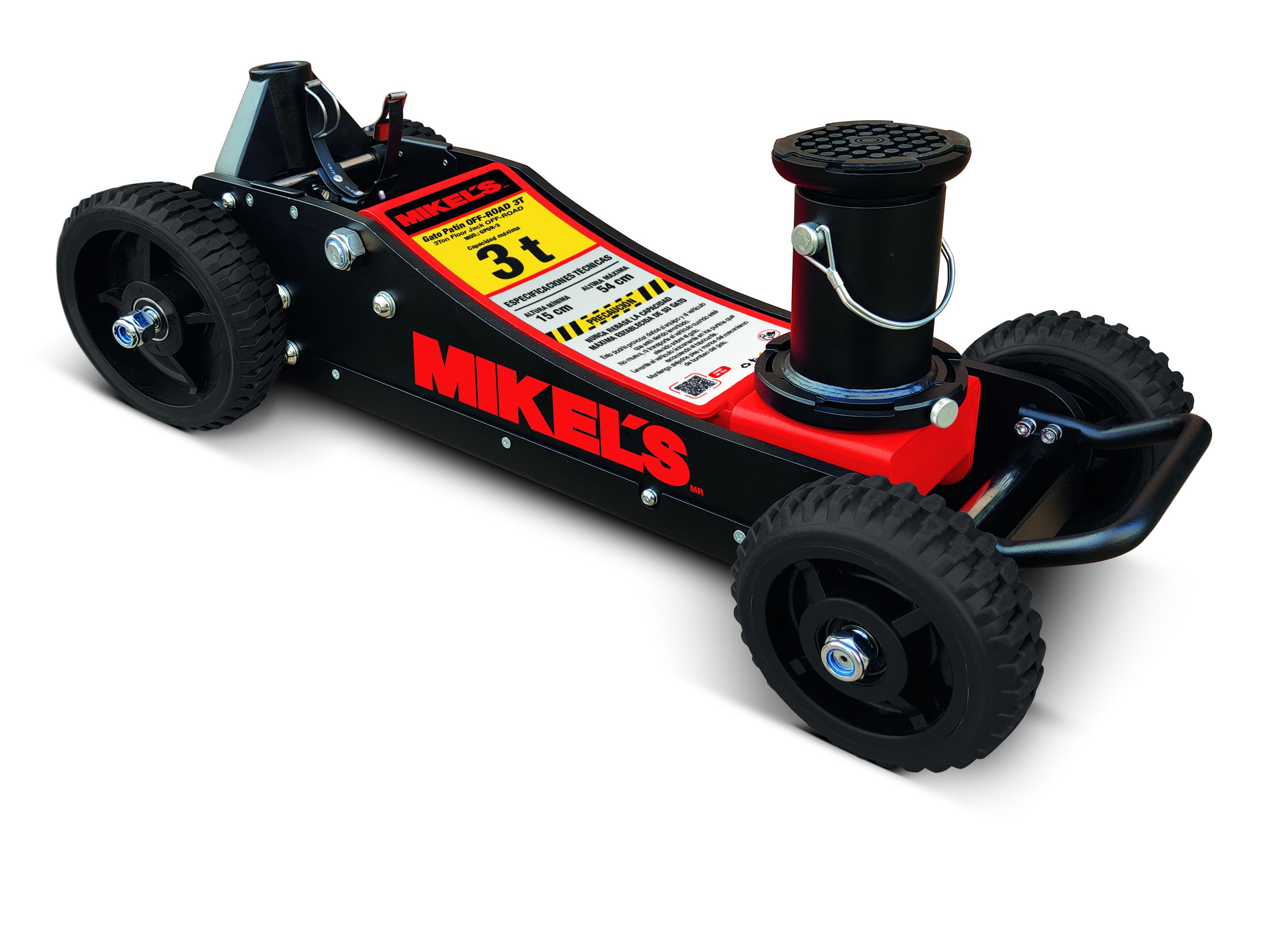 MIKELS GPOR-3 Gato hidráulico de patín Off Road (3 ton)