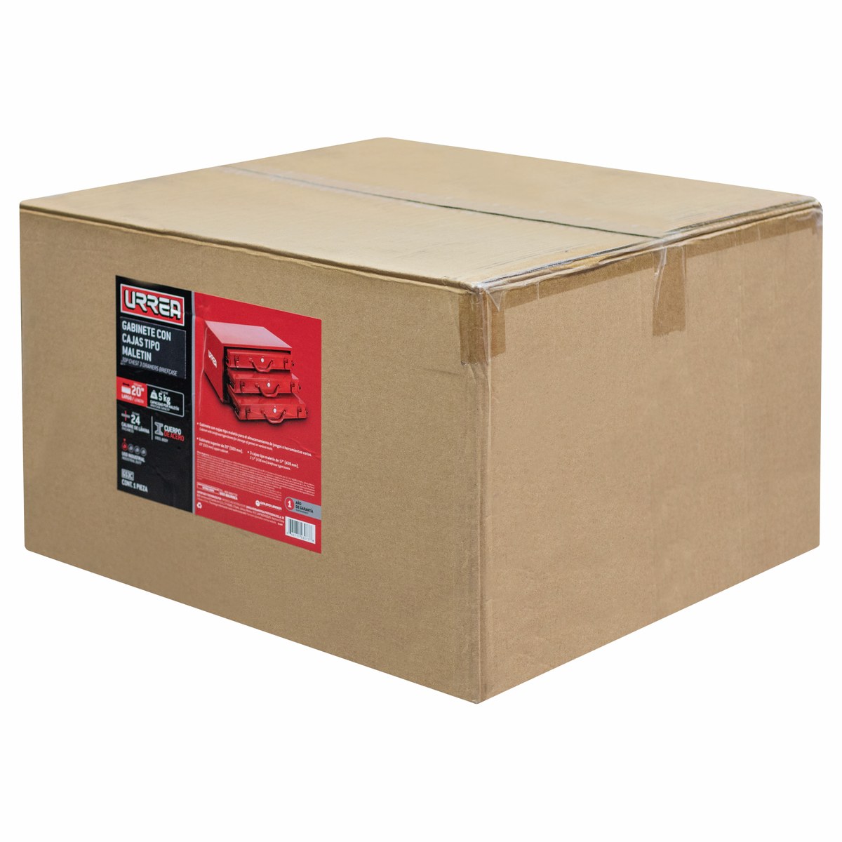 Gabinete superior con 3 cajas tipo maletÍn 20" Urrea - Imagen 2