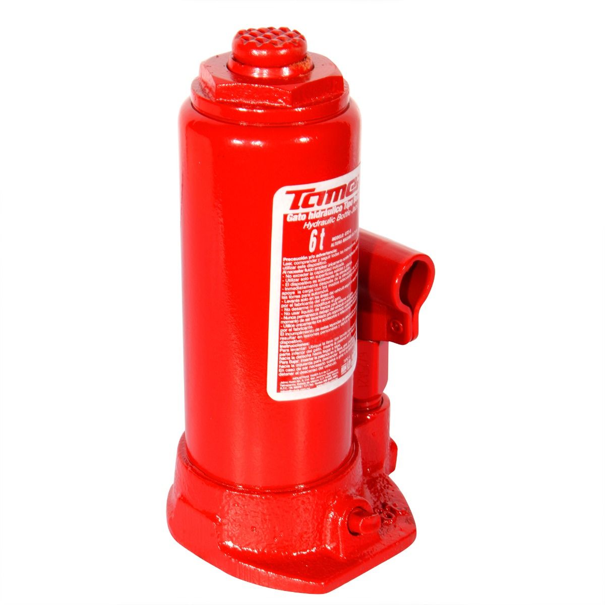 TAMER GTE-6 Gato hidráulico de botella con tornillo de extensión (6 ton)