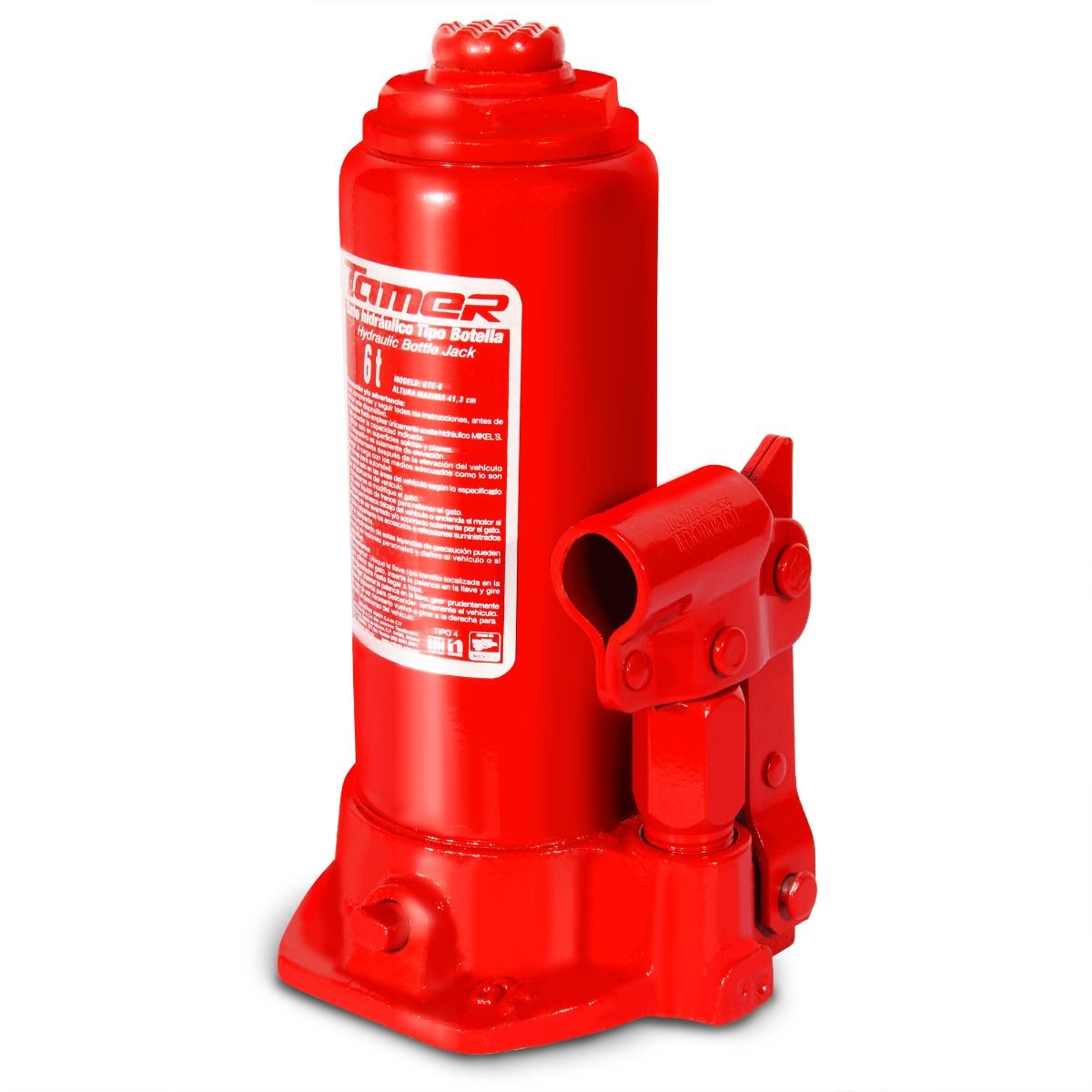 TAMER GTE-6 Gato hidráulico de botella con tornillo de extensión (6 ton) - Imagen 3